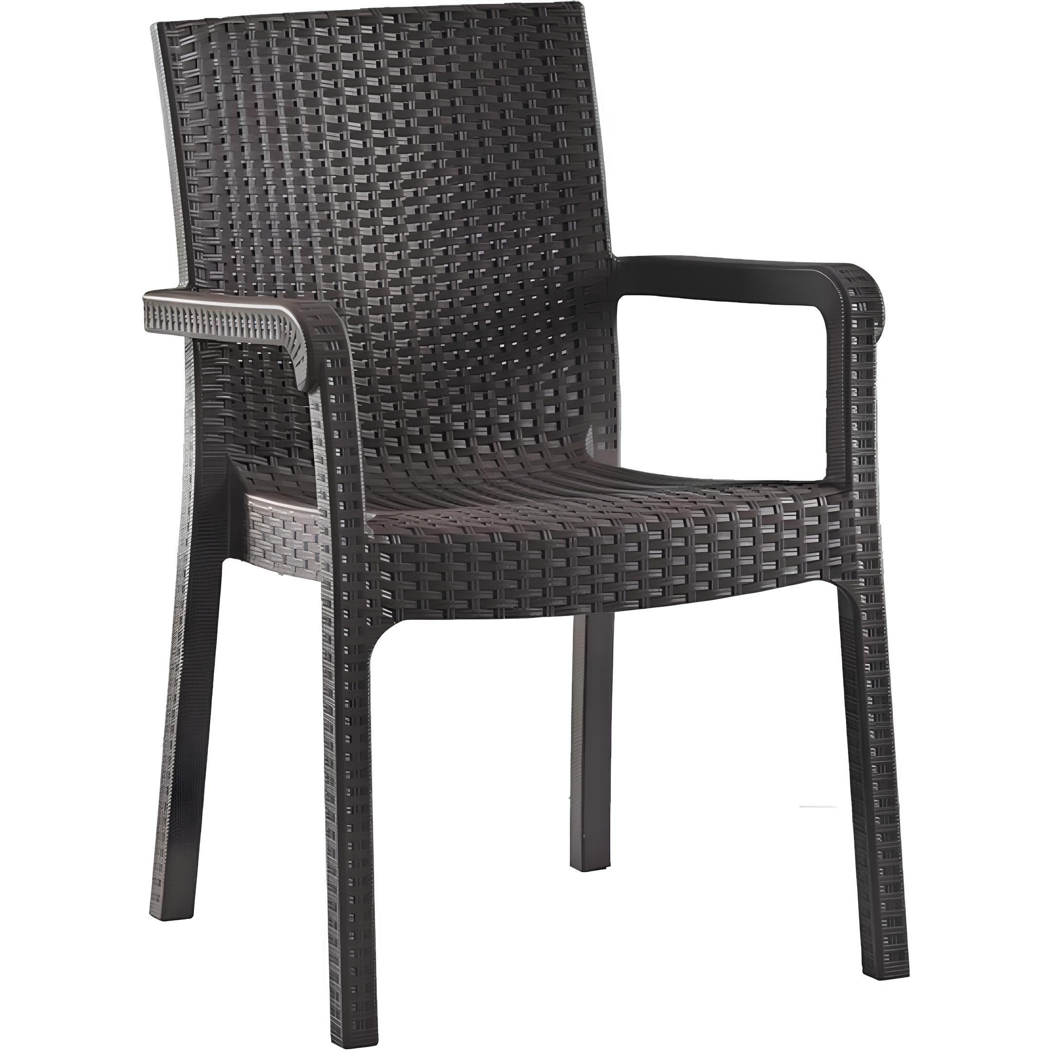 Holiday Markiz Rattan Koltuk | 6'lı Set - Kahverengi