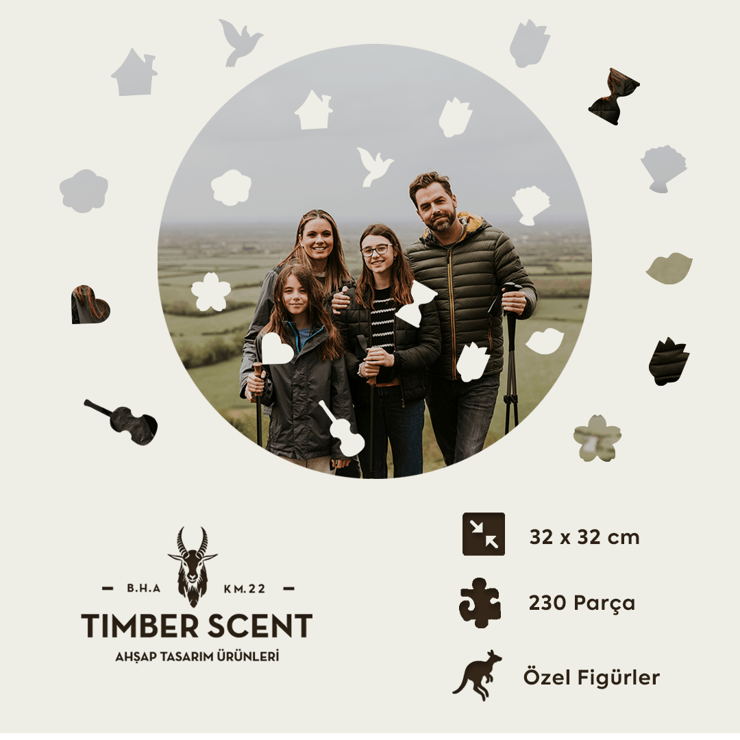 Timber Scent Özel Tasarım Ahşap Puzzle