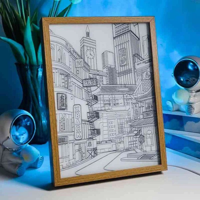 Timber Scent Glow Frame Cyber Street