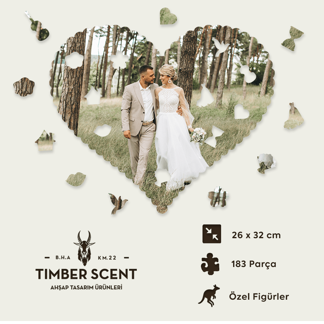 Timber Scent Özel Tasarım Ahşap Puzzle