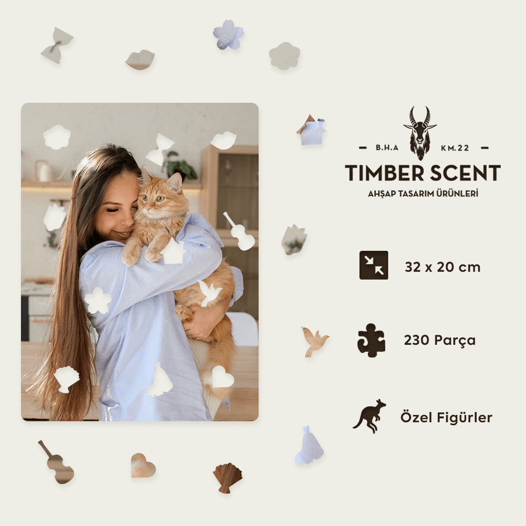 Timber Scent Özel Tasarım Ahşap Puzzle