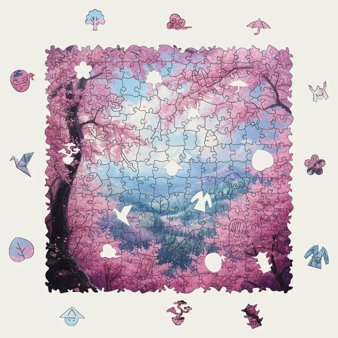 Timber Scent Sakura Ahşap Puzzle