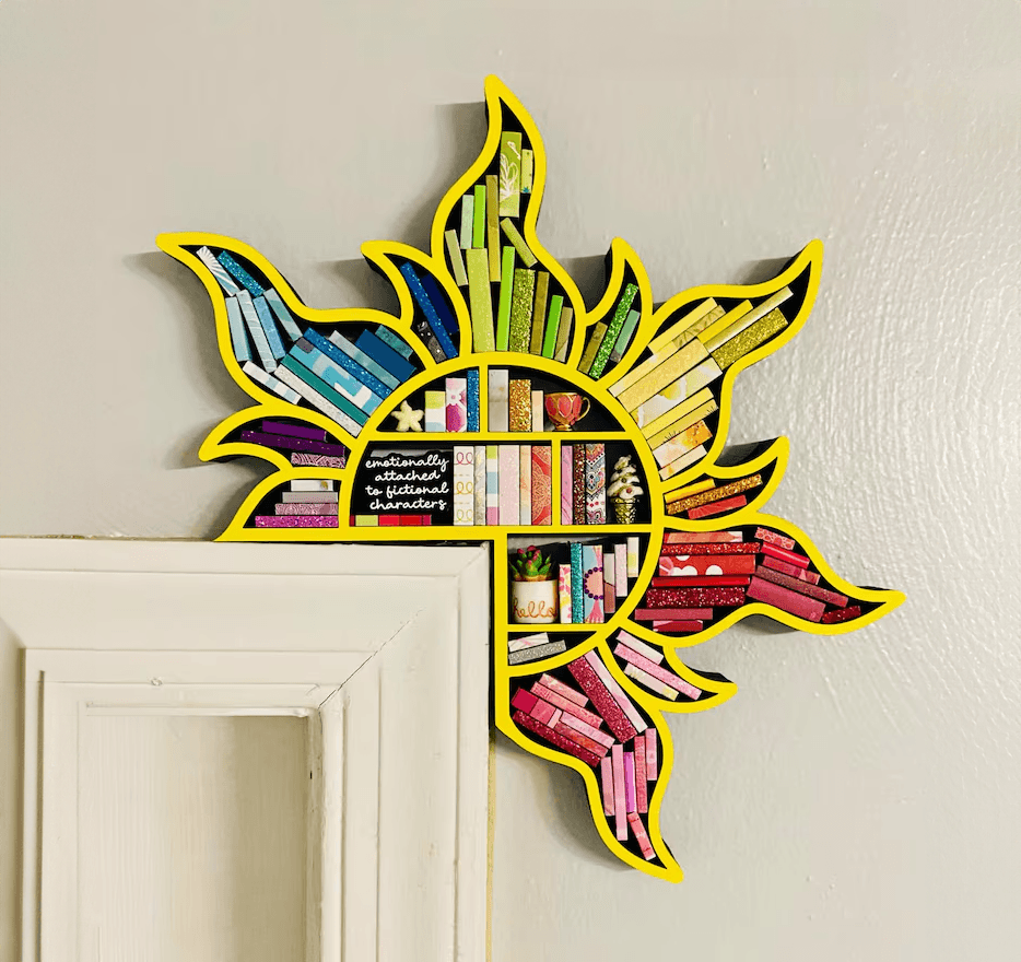 Timber Scent Portal Craft Sunshine Köşe Mini Ahşap Kitaplık