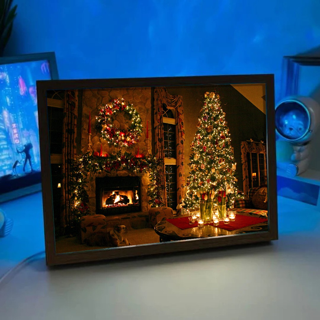 Timber Scent Glow Frame Christmas 