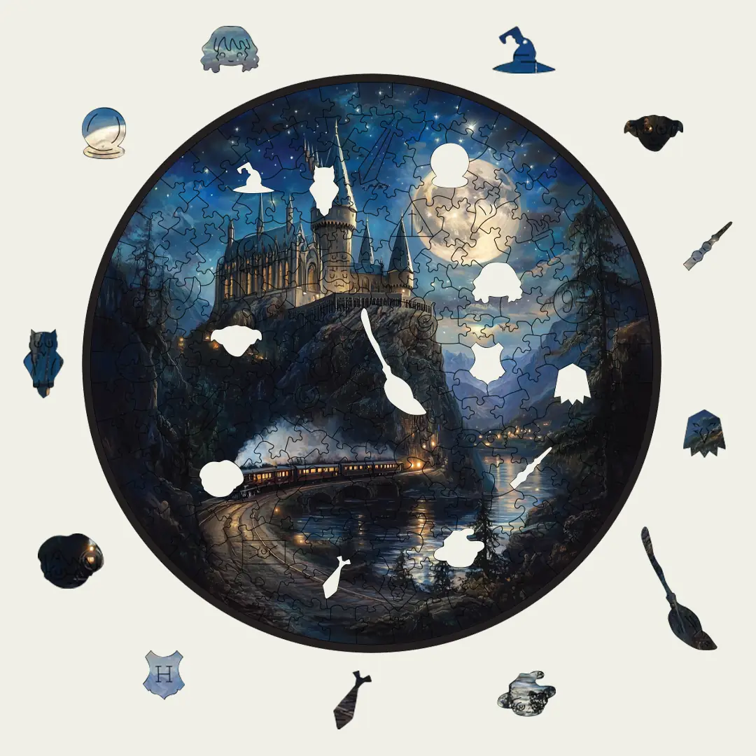 Timber Scent Hogwarts Ahşap Puzzle