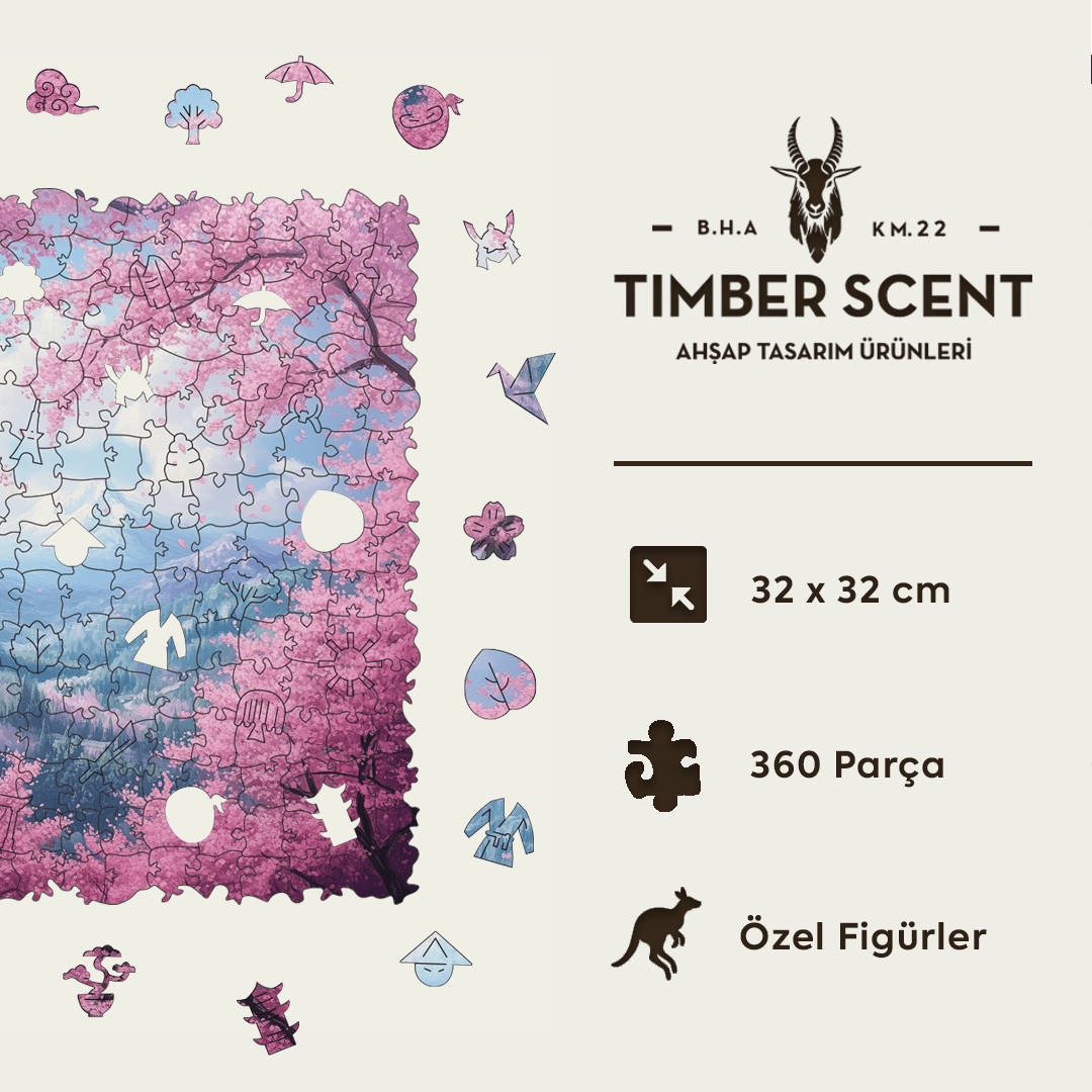 Timber Scent Sakura Ahşap Puzzle