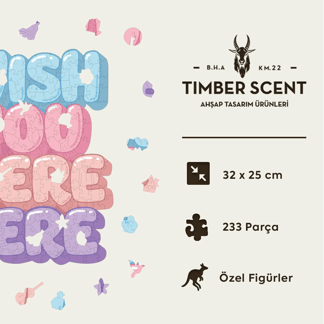 Wish You Ahşap Puzzle