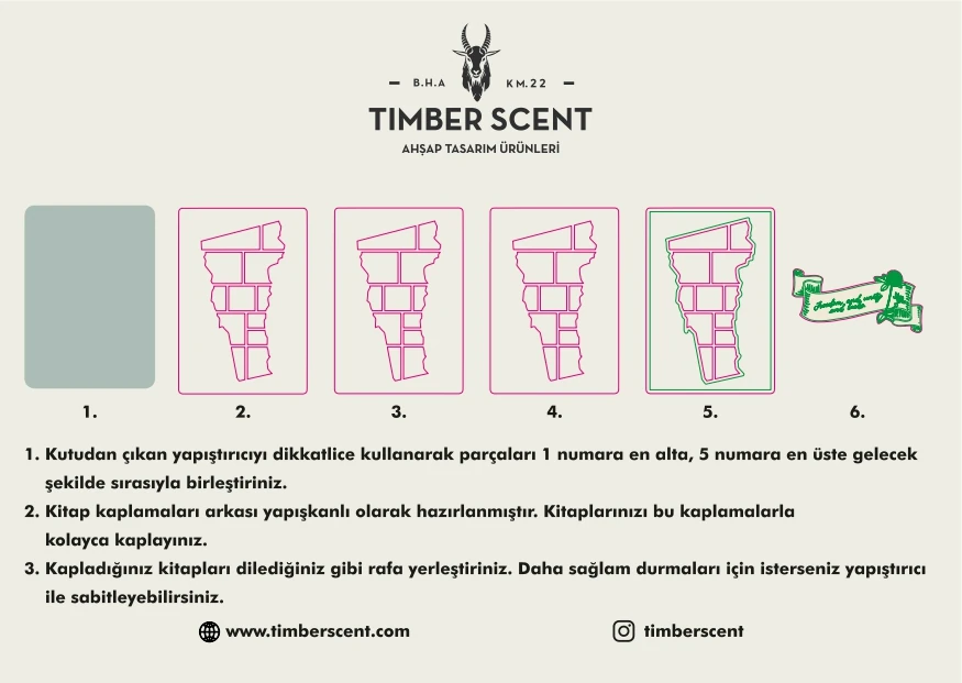 Freedom Bookshelf 3D Puzzle Maket - Mini