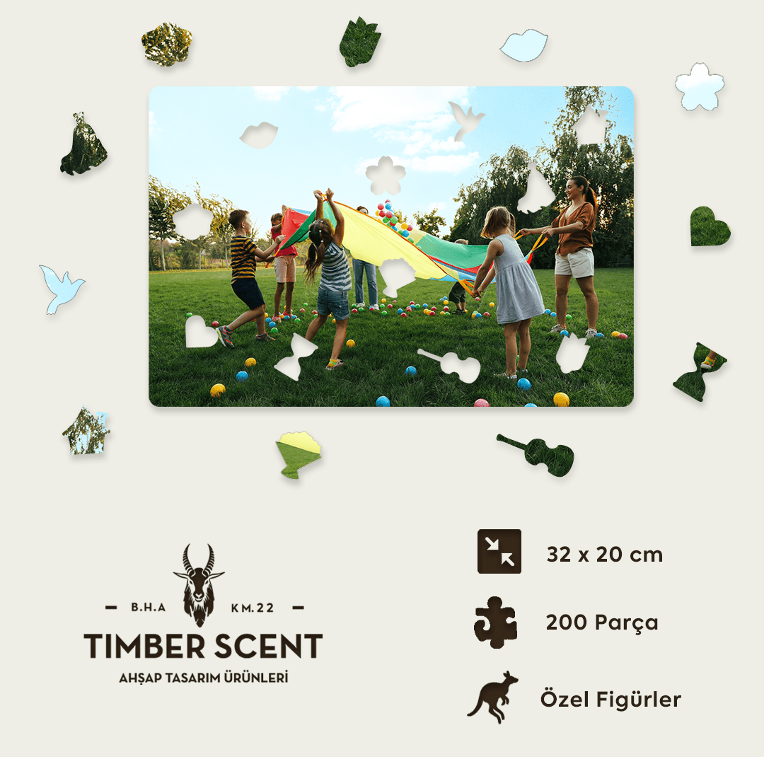 Timber Scent Özel Tasarım Ahşap Puzzle