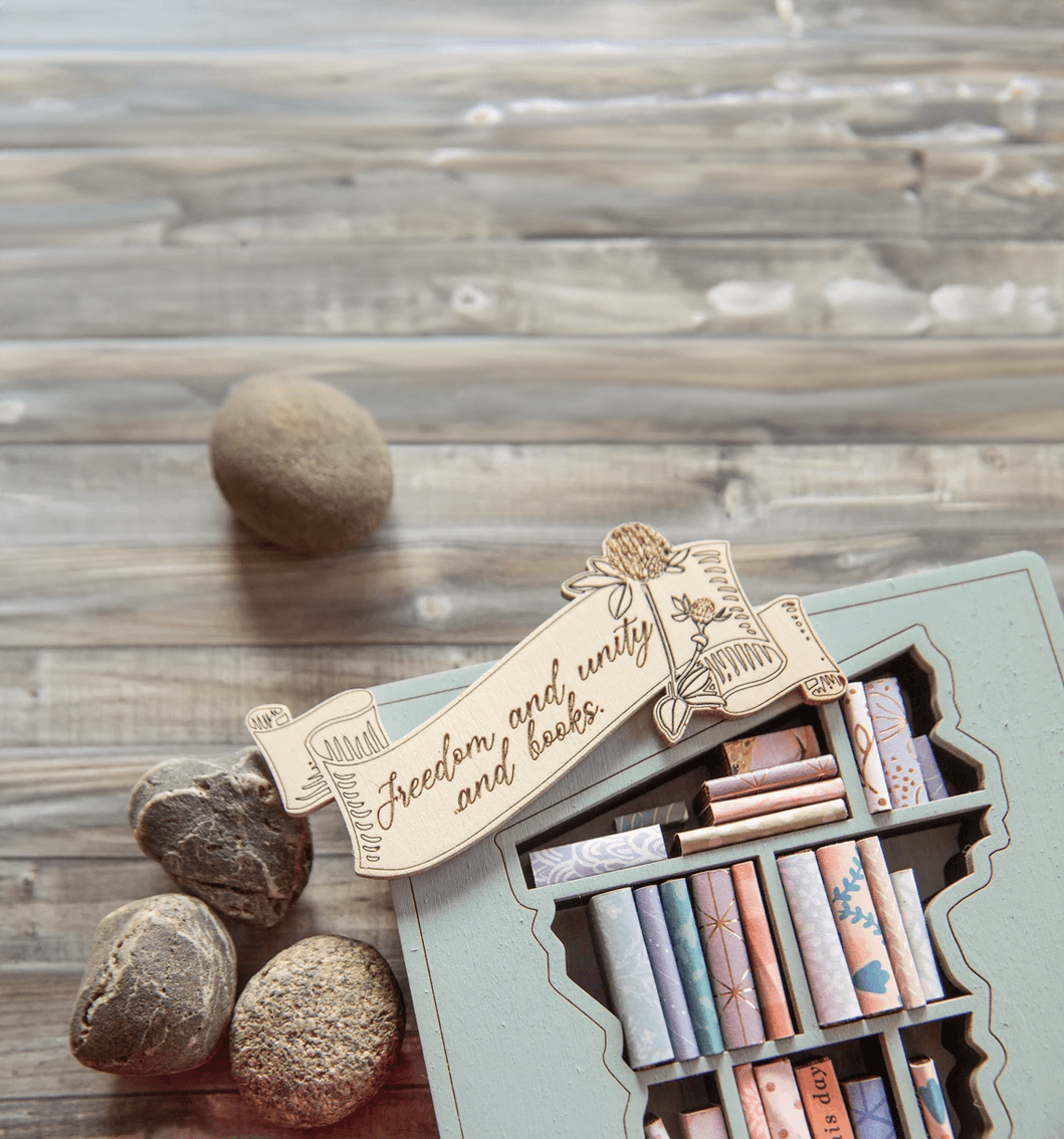 Timber Scent Portal Craft Freedom Bookshelf Mini Ahşap Kitaplık