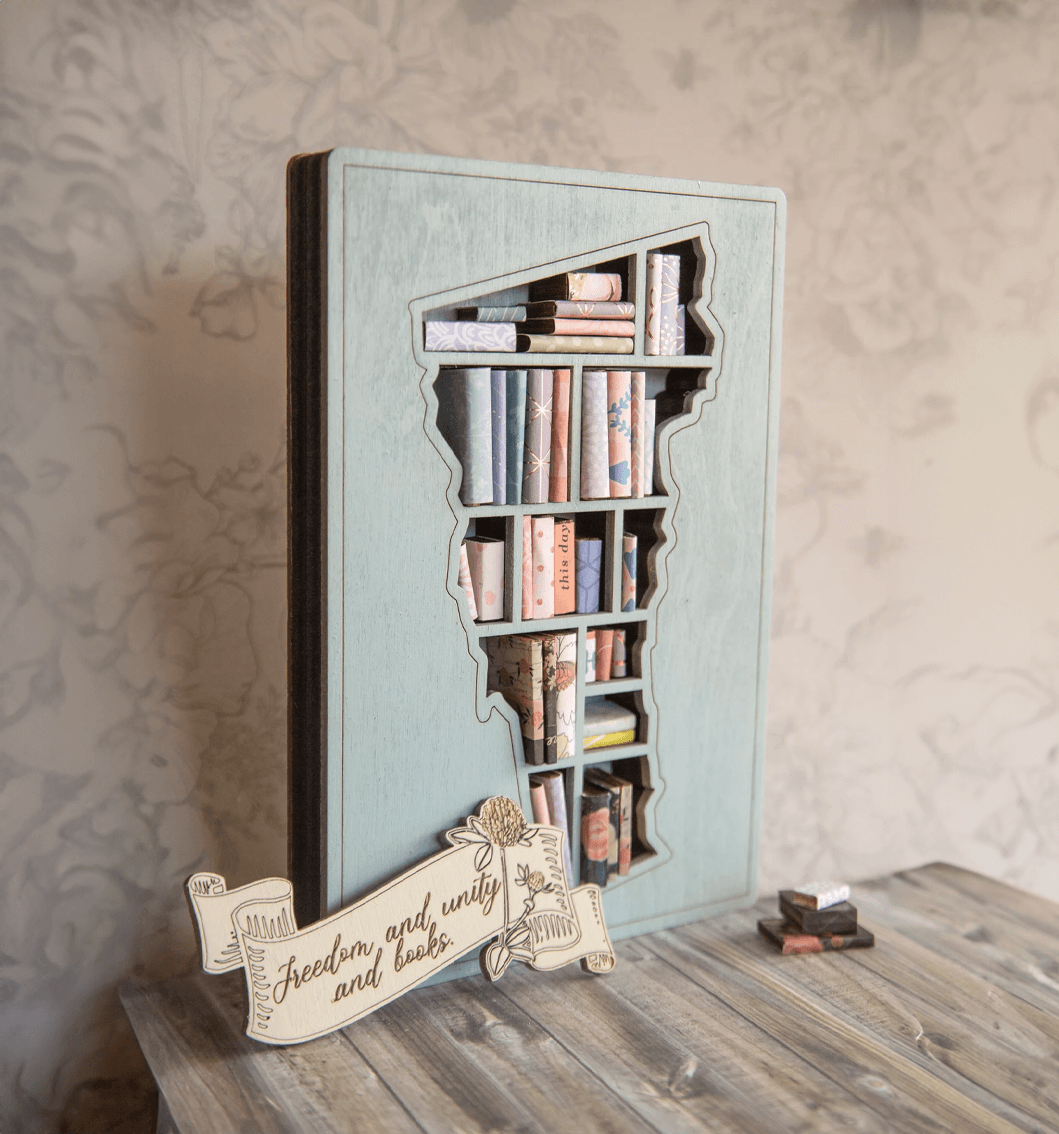 Timber Scent Portal Craft Freedom Bookshelf Mini Ahşap Kitaplık