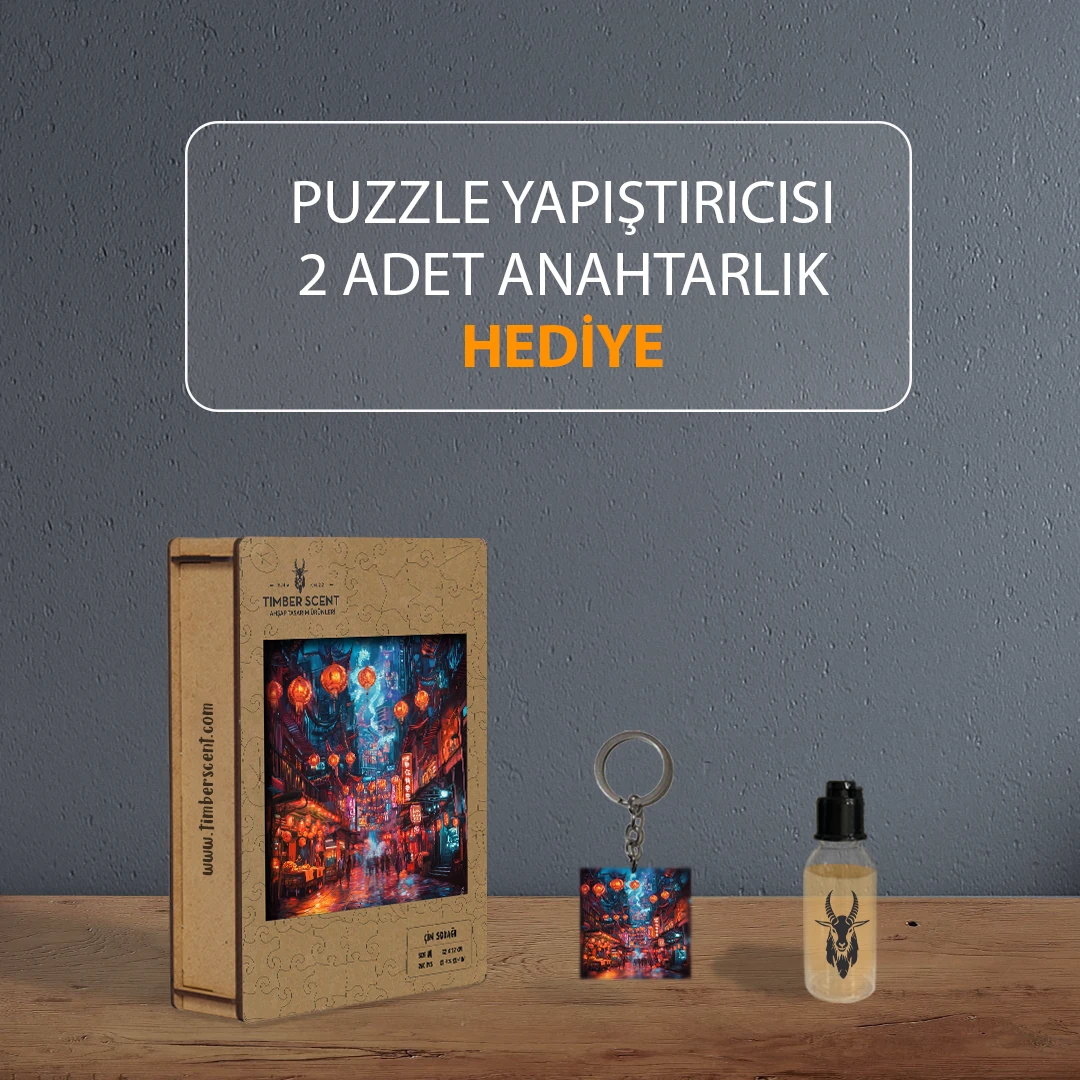 Çin Sokağı Ahşap Puzzle