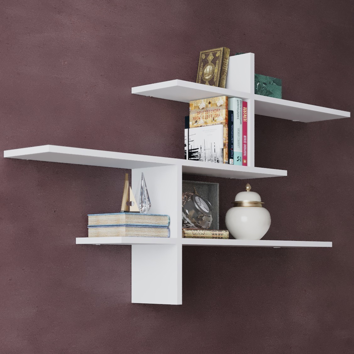 Leo Wall Shelf Light Mocha