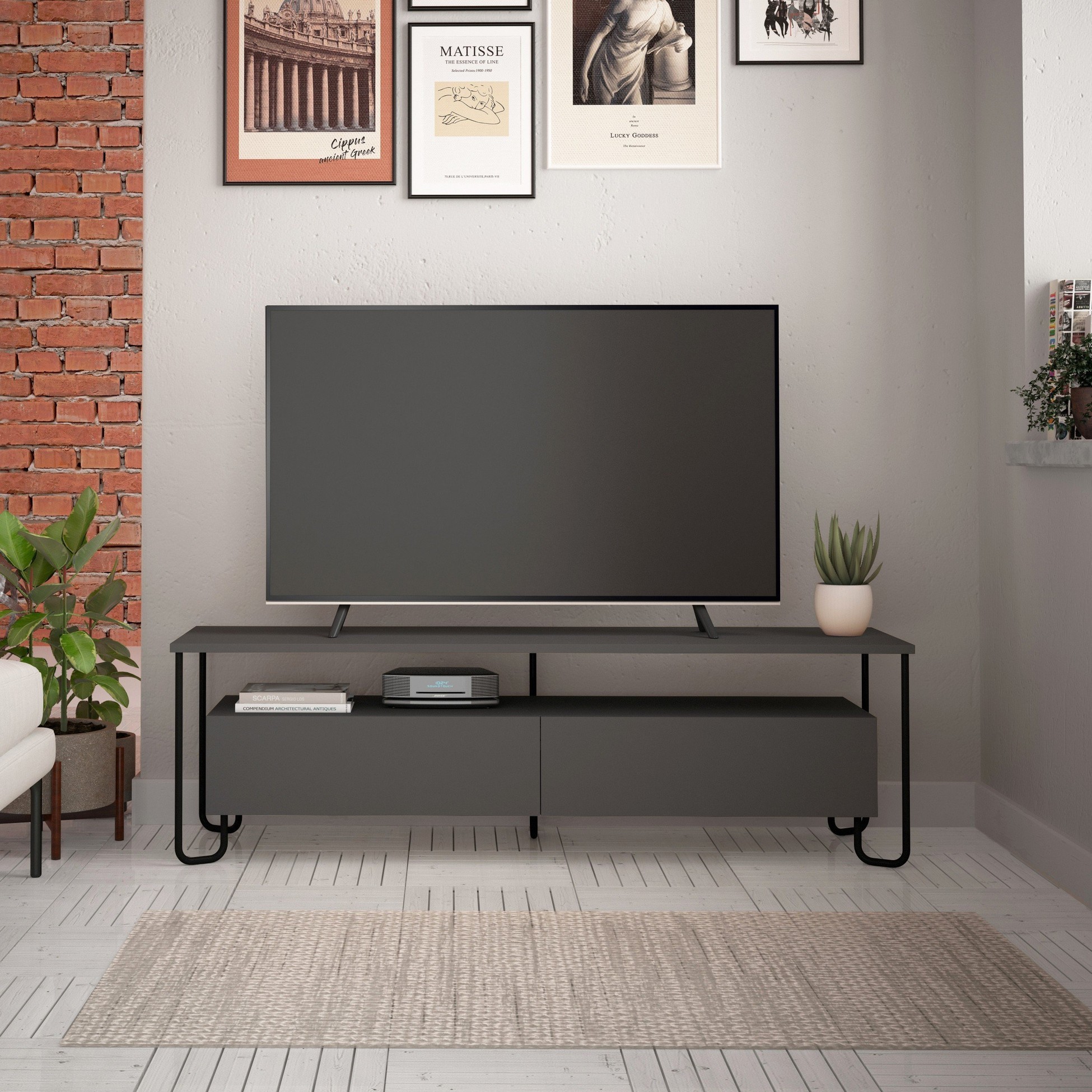 CORNEA TV UNIT - ANTHRACITE - M.TV.16989.3