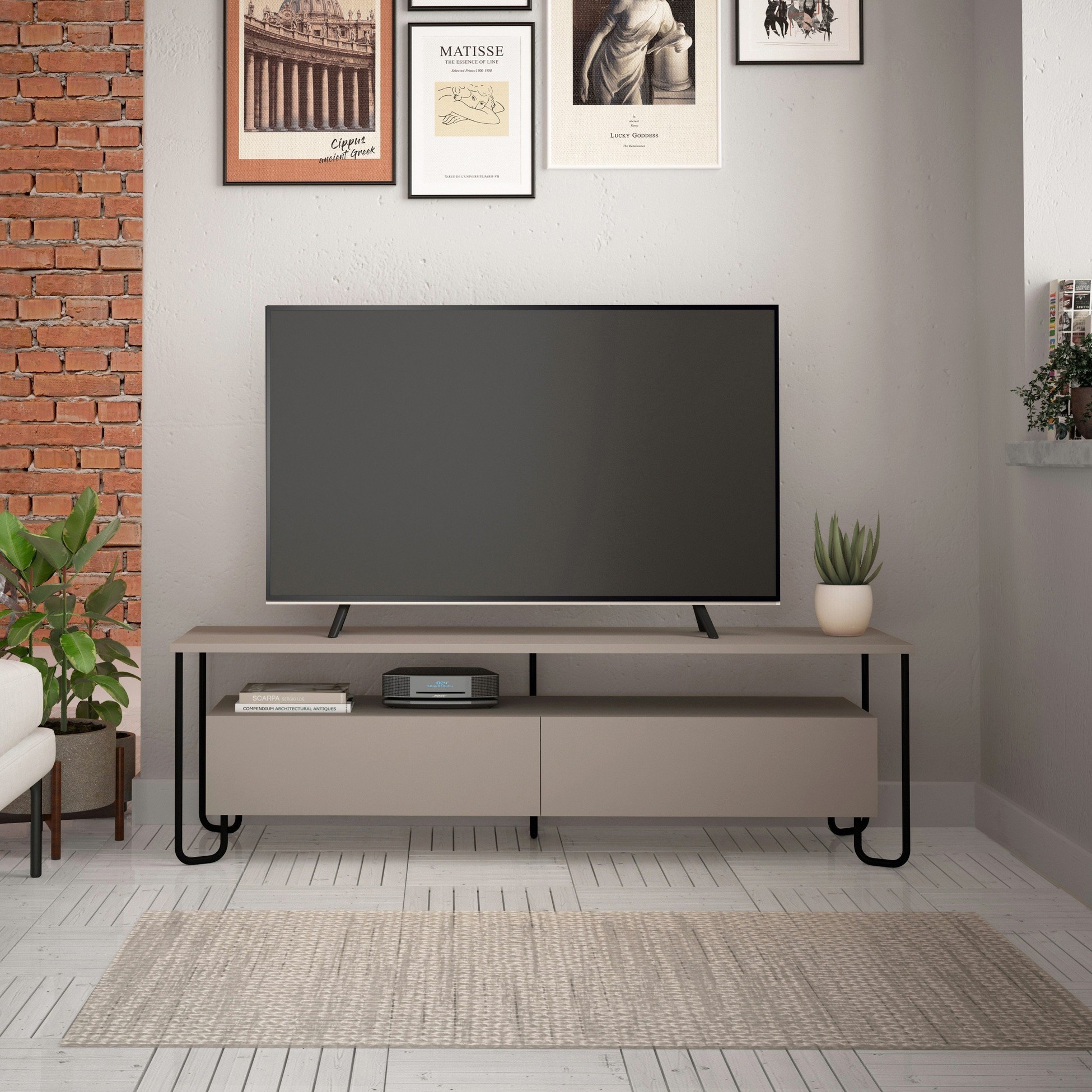 CORNEA TV UNIT - LIGHT MOCHA - M.TV.16989.4
