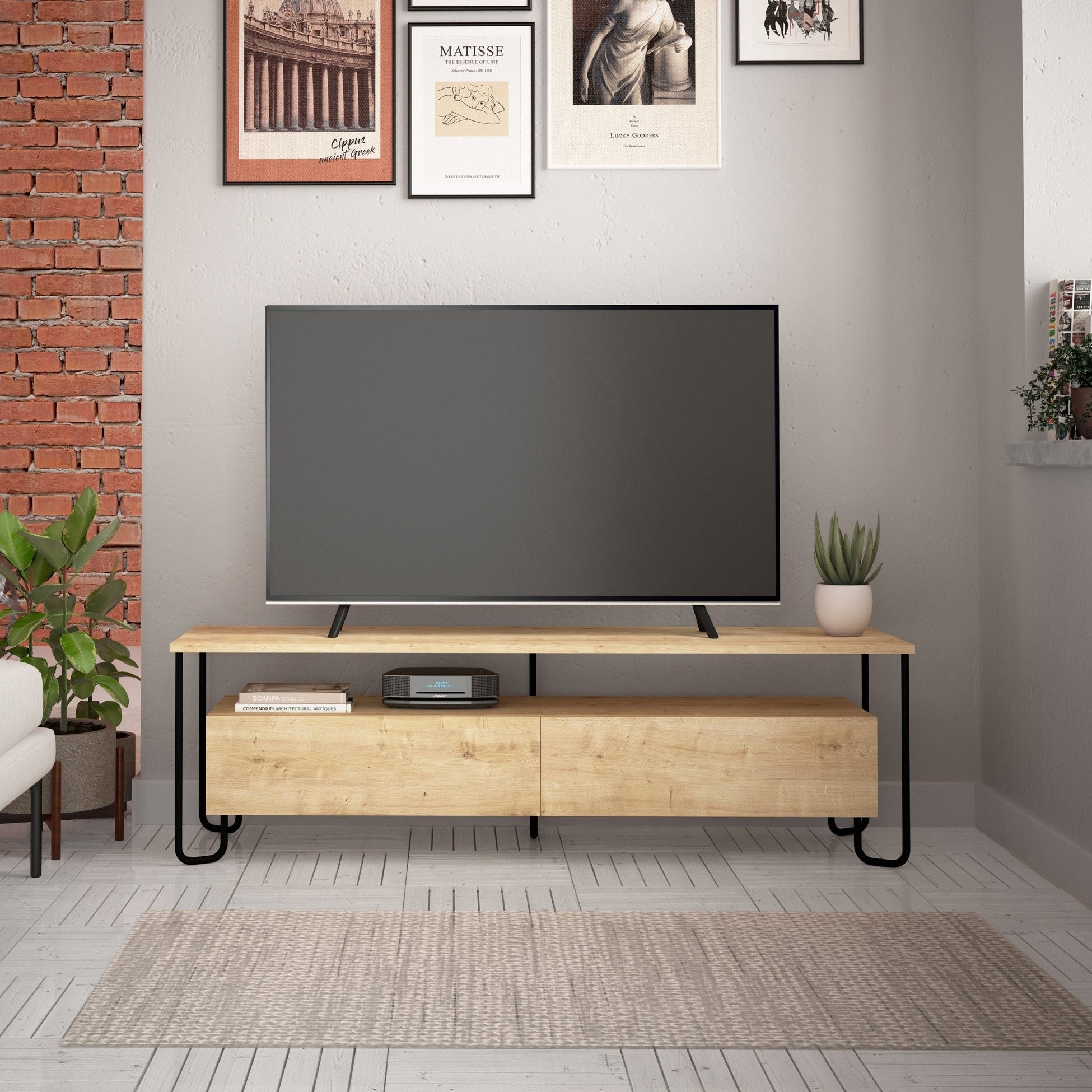 CORNEA TV UNIT - OAK - M.TV.16989.5
