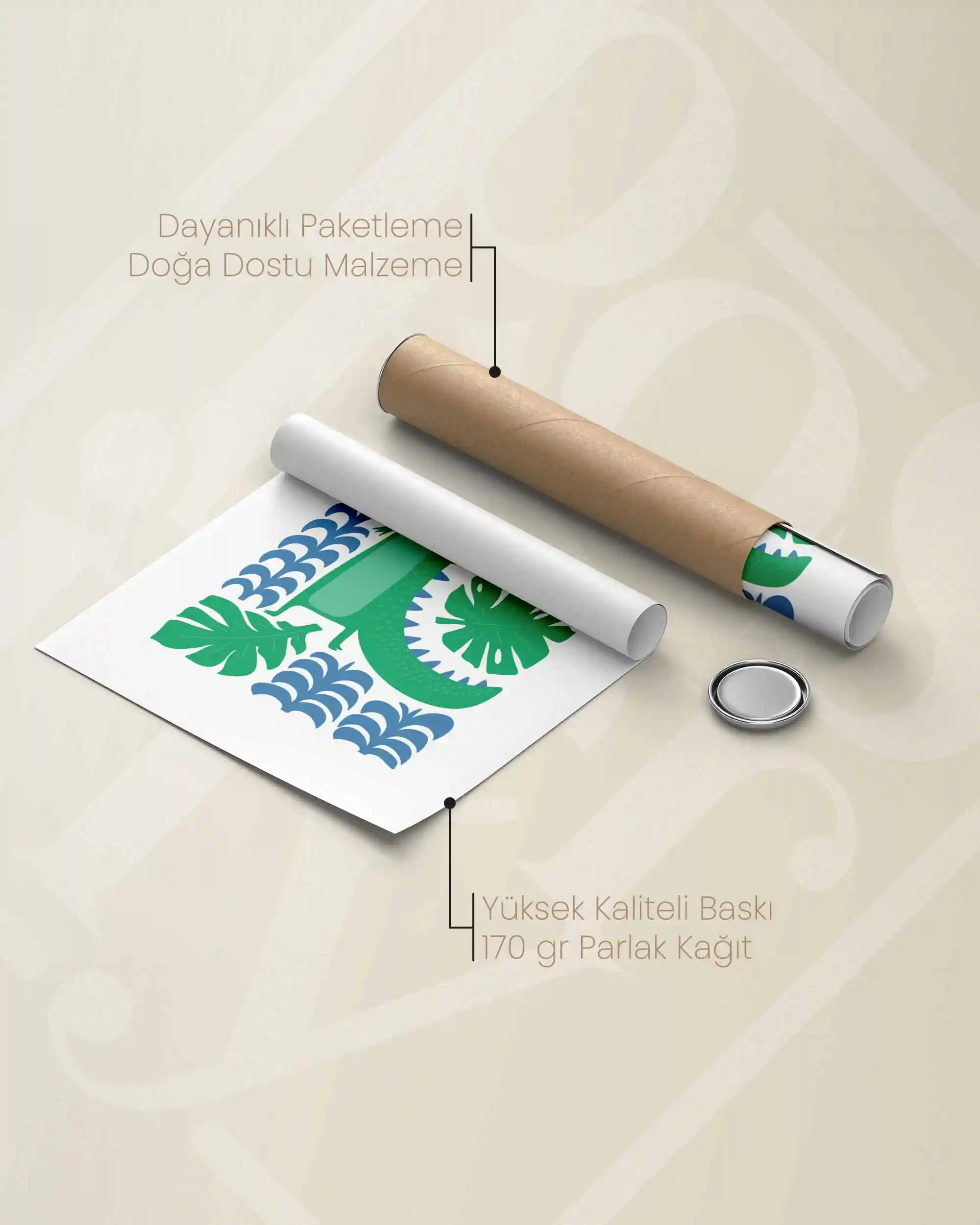 Timsah - Renkli ve Sevimli Çocuk Odası Poster