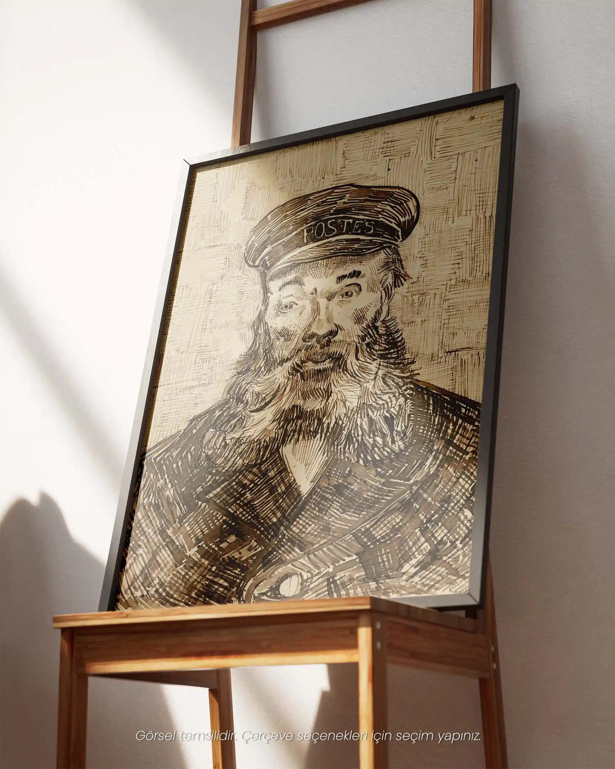 Van Gogh - Joseph Roulin Portresi (1888) Eskiz Sanat Tarihi Poster