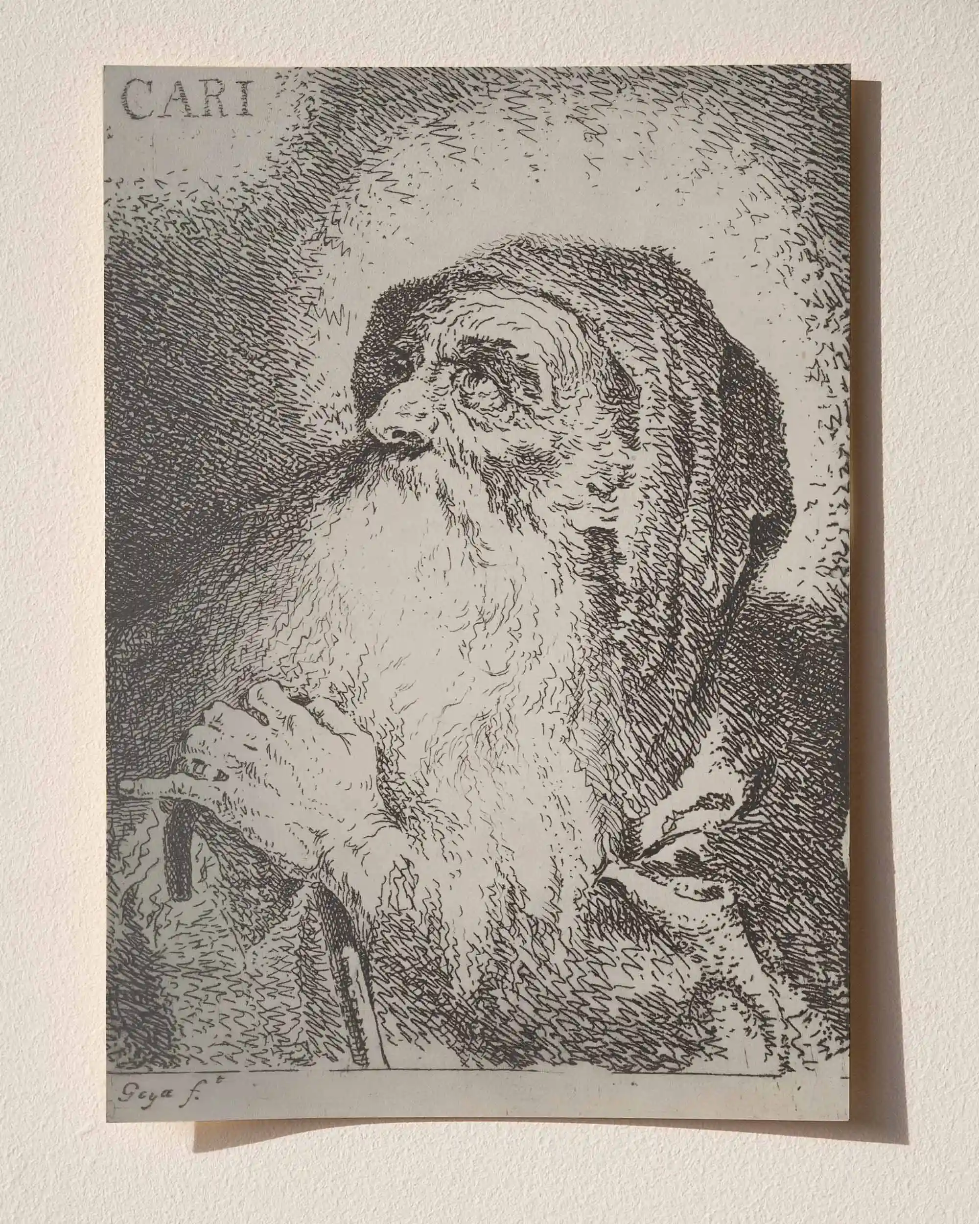Francisco Goya - Caritas (1780) Gravür Baskı Eskiz Sanat Tarihi Poster