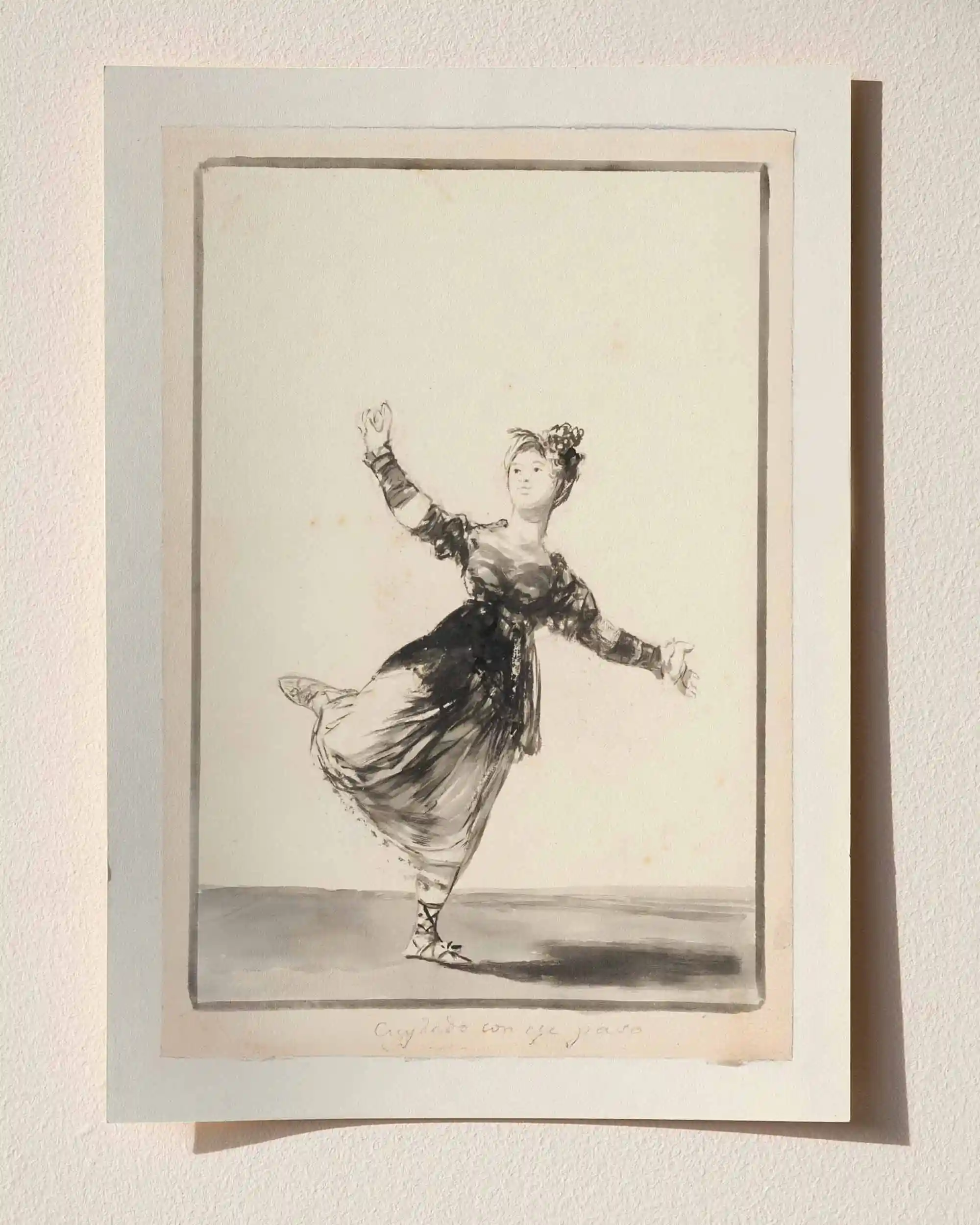 Francisco Goya - Be Careful With That Step (1816-1820) Mürekkep Eskiz Sanat Tarihi Poster