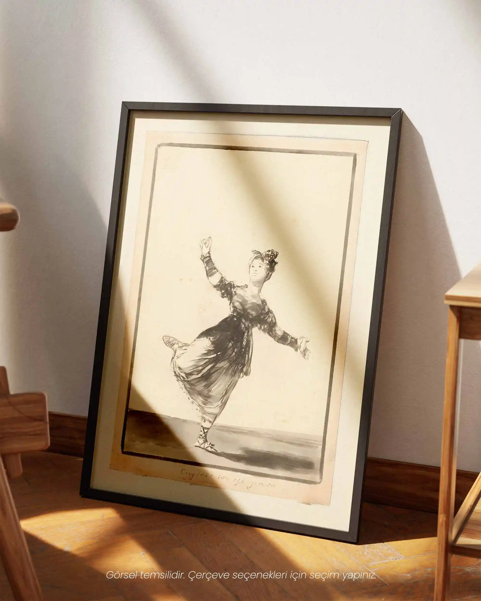 Francisco Goya - Be Careful With That Step (1816-1820) Mürekkep Eskiz Sanat Tarihi Poster