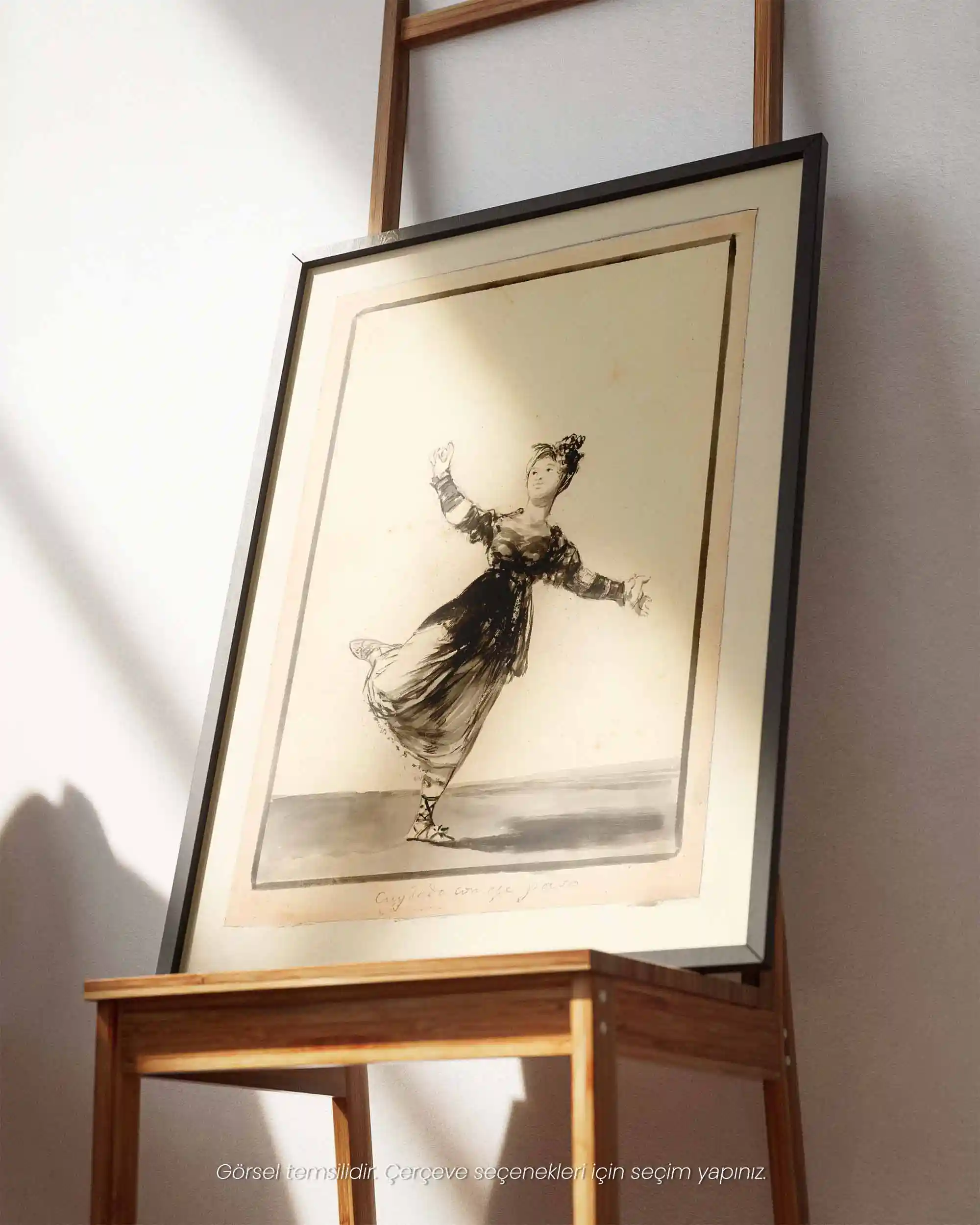 Francisco Goya - Be Careful With That Step (1816-1820) Mürekkep Eskiz Sanat Tarihi Poster