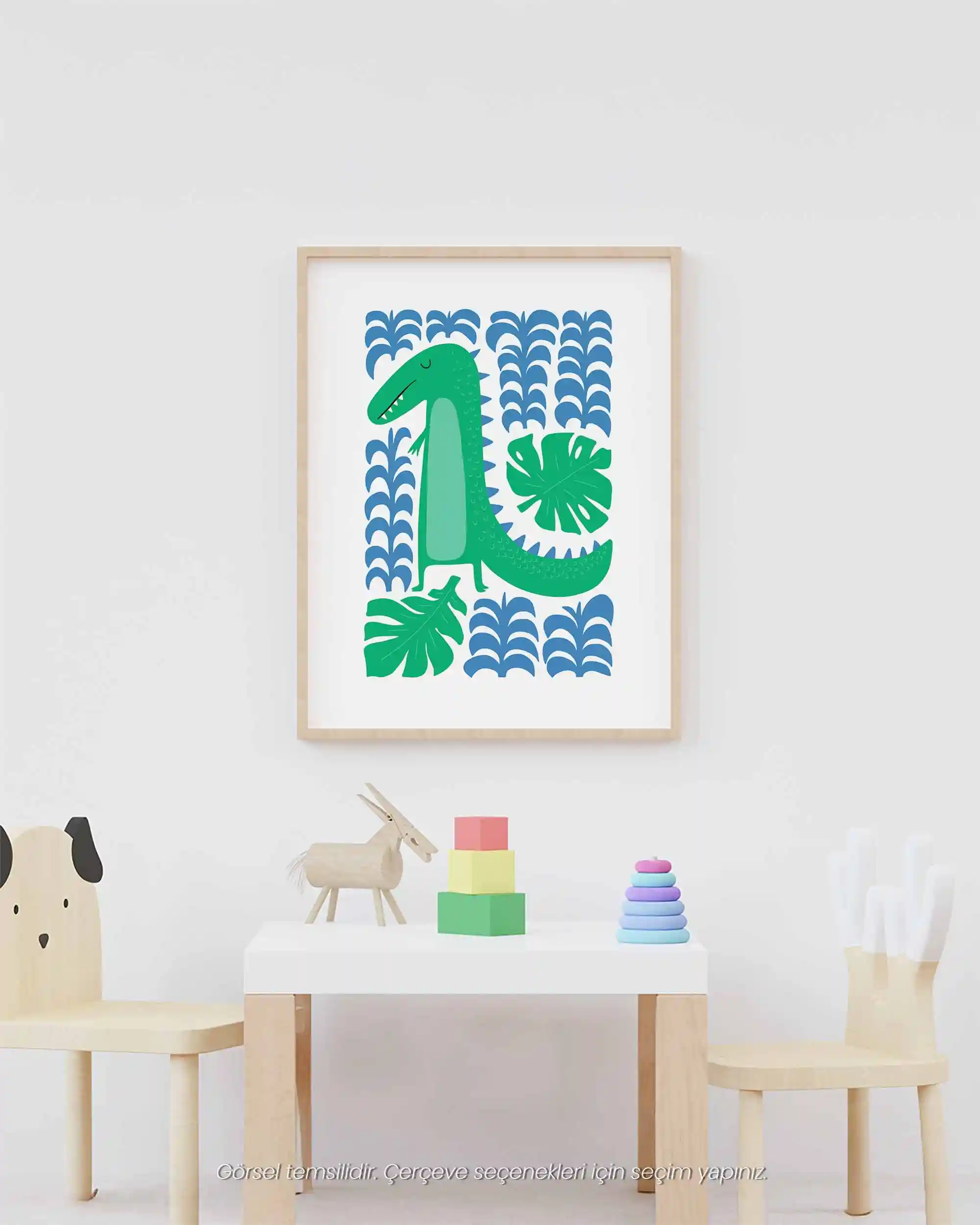 Timsah - Renkli ve Sevimli Çocuk Odası Poster