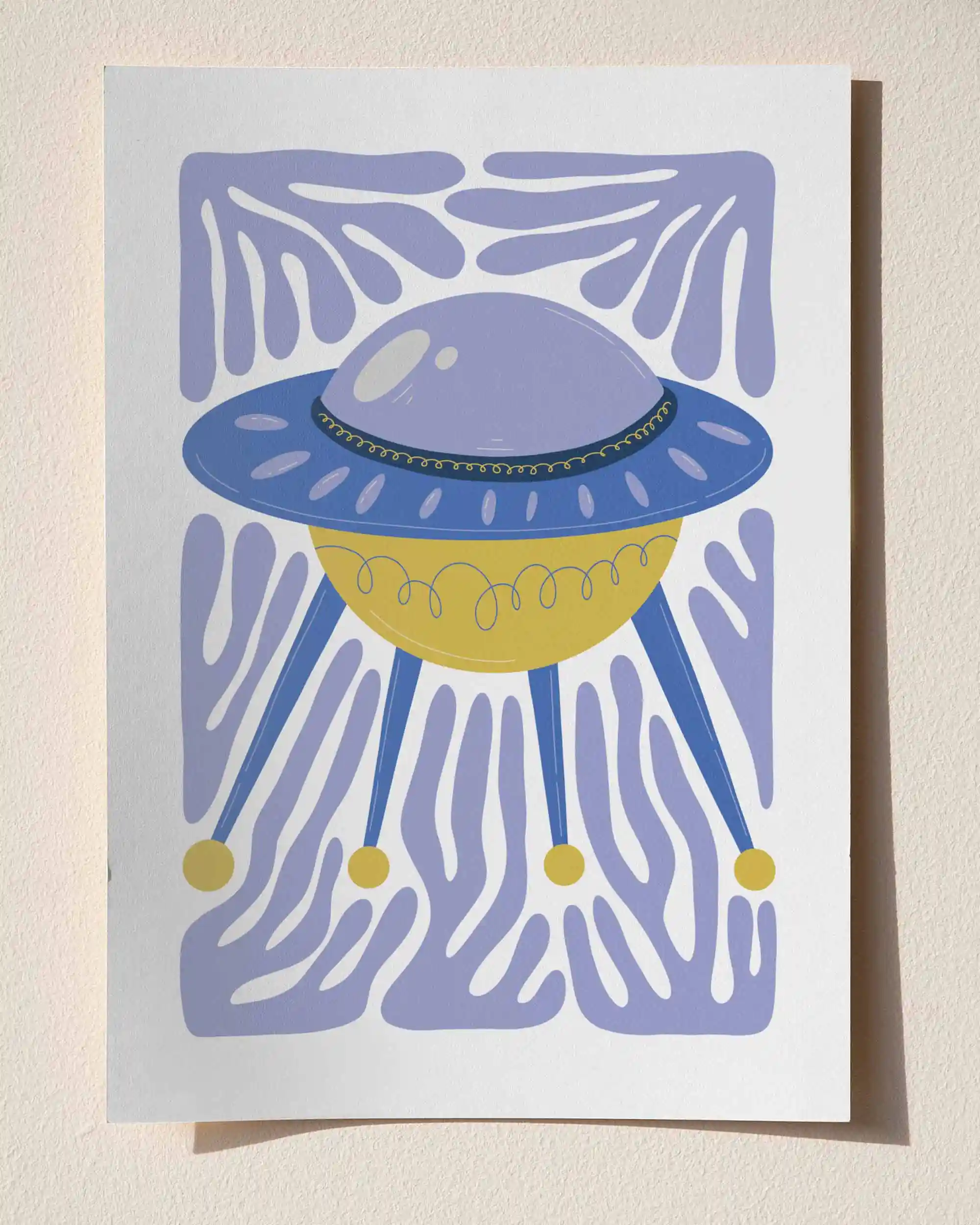UFO - Modern Uzay Temalı Çocuk Odası Poster