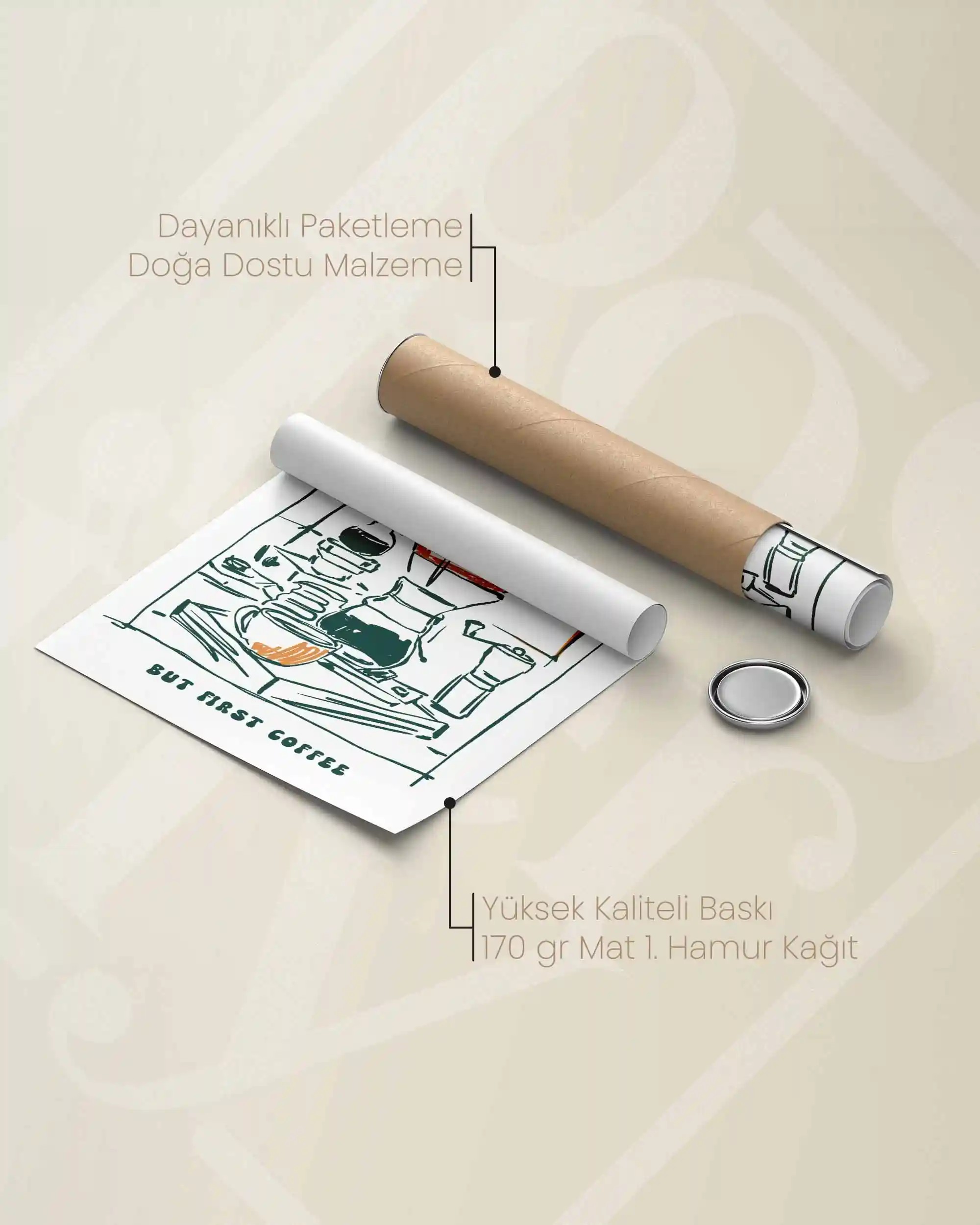 Coffee Makes Everything Better – Mutfak İçin V60 Kahve & Modern Poster