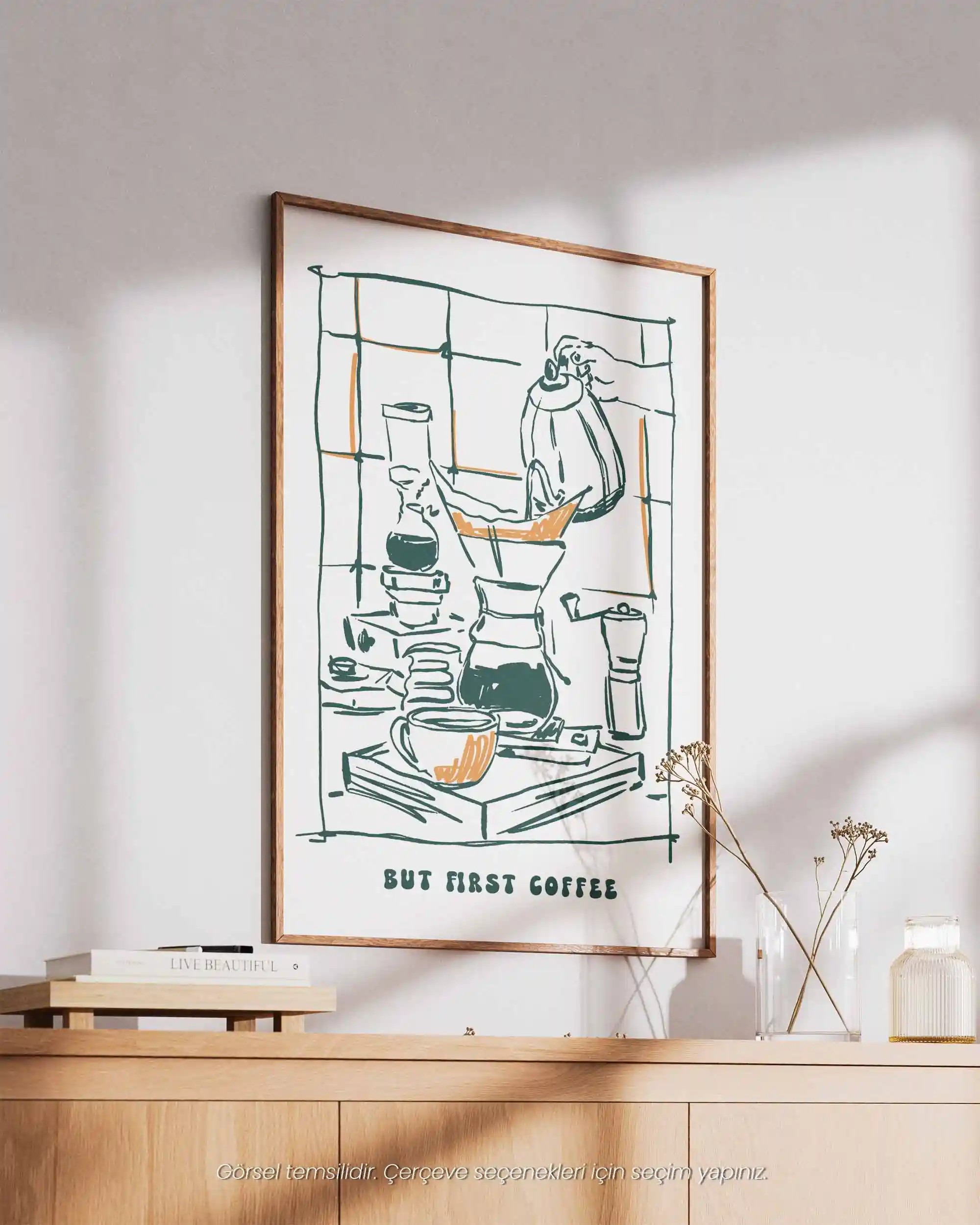Coffee Makes Everything Better – Mutfak İçin V60 Kahve & Modern Poster