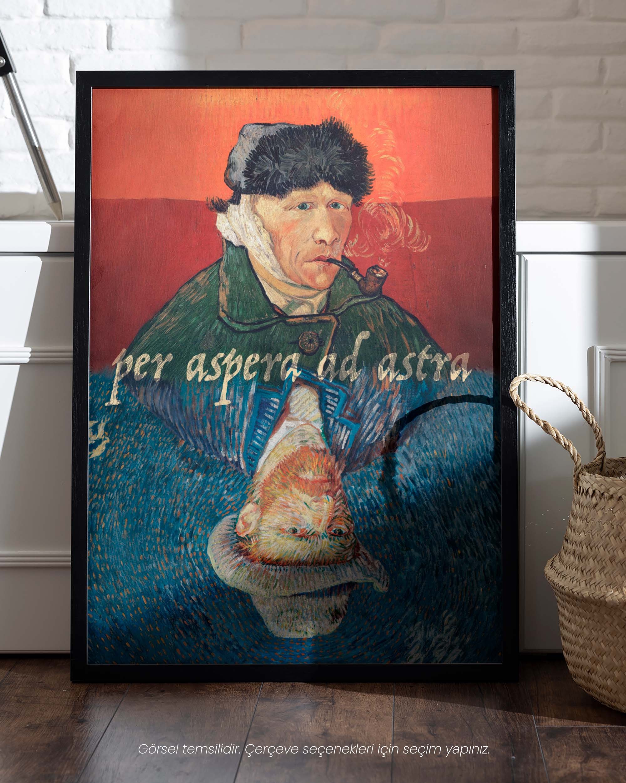 Per Aspera Ad Astra - Vincent Van Gogh Otoportre Çerçeveli-Çerçevesiz Poster