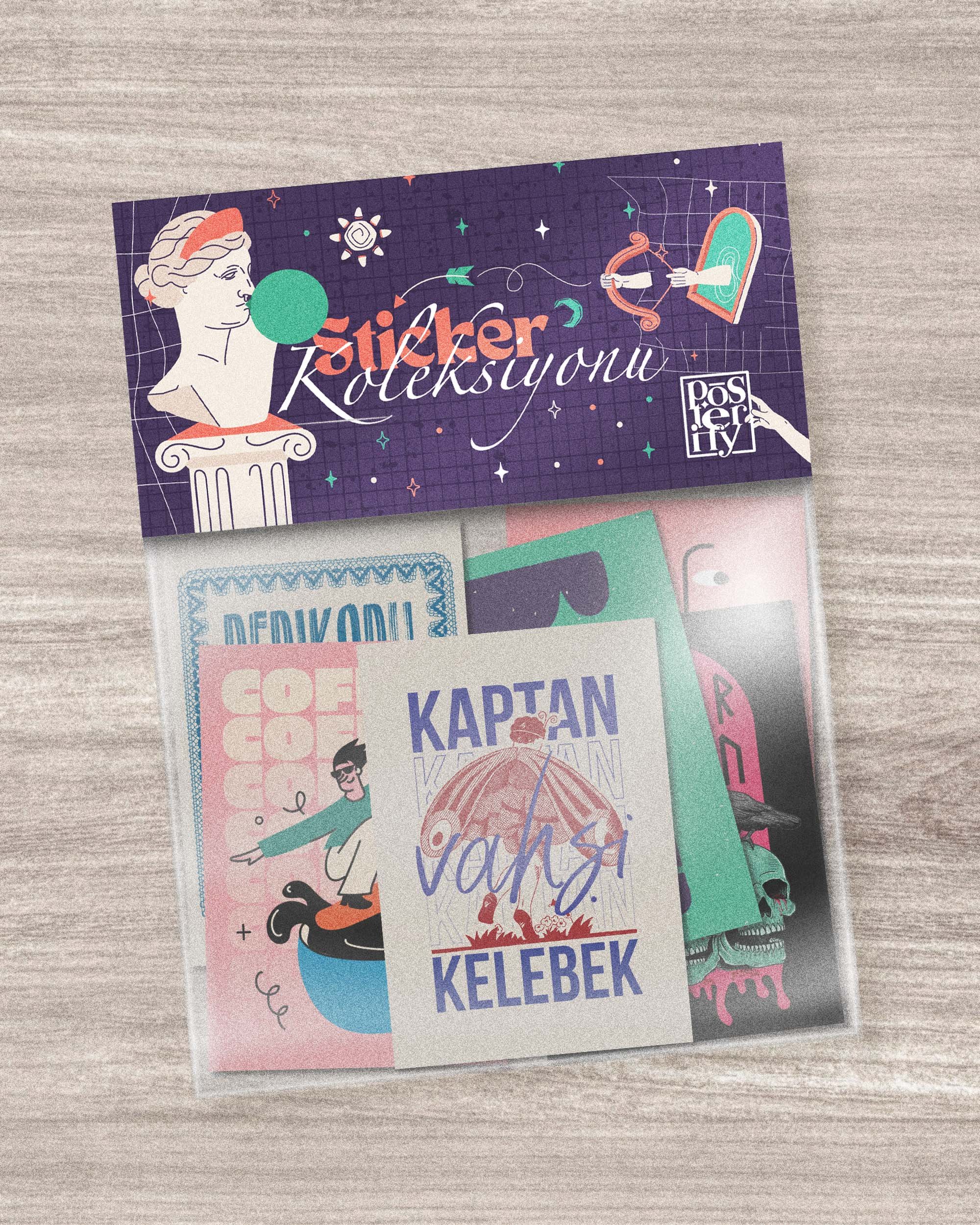 Özel Sticker Seti 11'li - Sanatsal ve Eğlenceli Çıkartmalar - Laptop, Defter, Telefon İçin Dekoratif Stickerlar