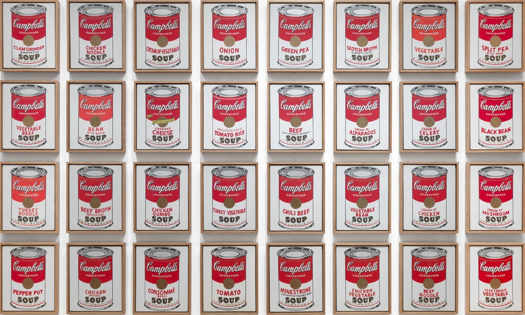 Campbell’s Çorba Kutuları (1962), Andy Warhol, Tuval Üzerine İpek Baskı, Museum of Modern Art - New York