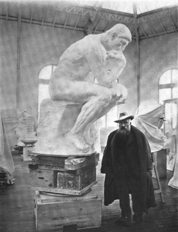 Düşünen Adam (1880-1904), Auguste Rodin, Alçı, Musée Rodin - Paris