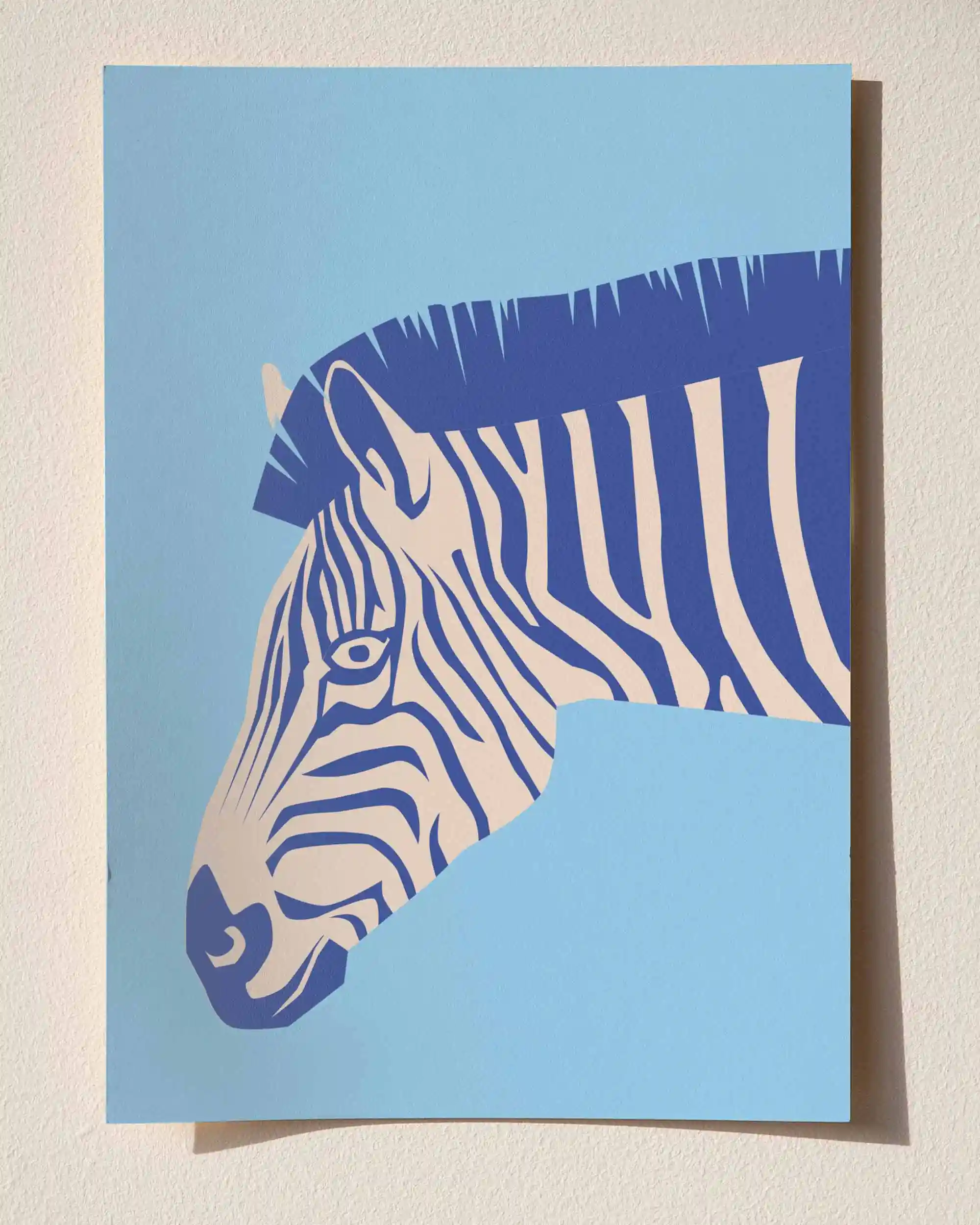 Zebra - Minimal ve Renkli Çocuk Odası Poster