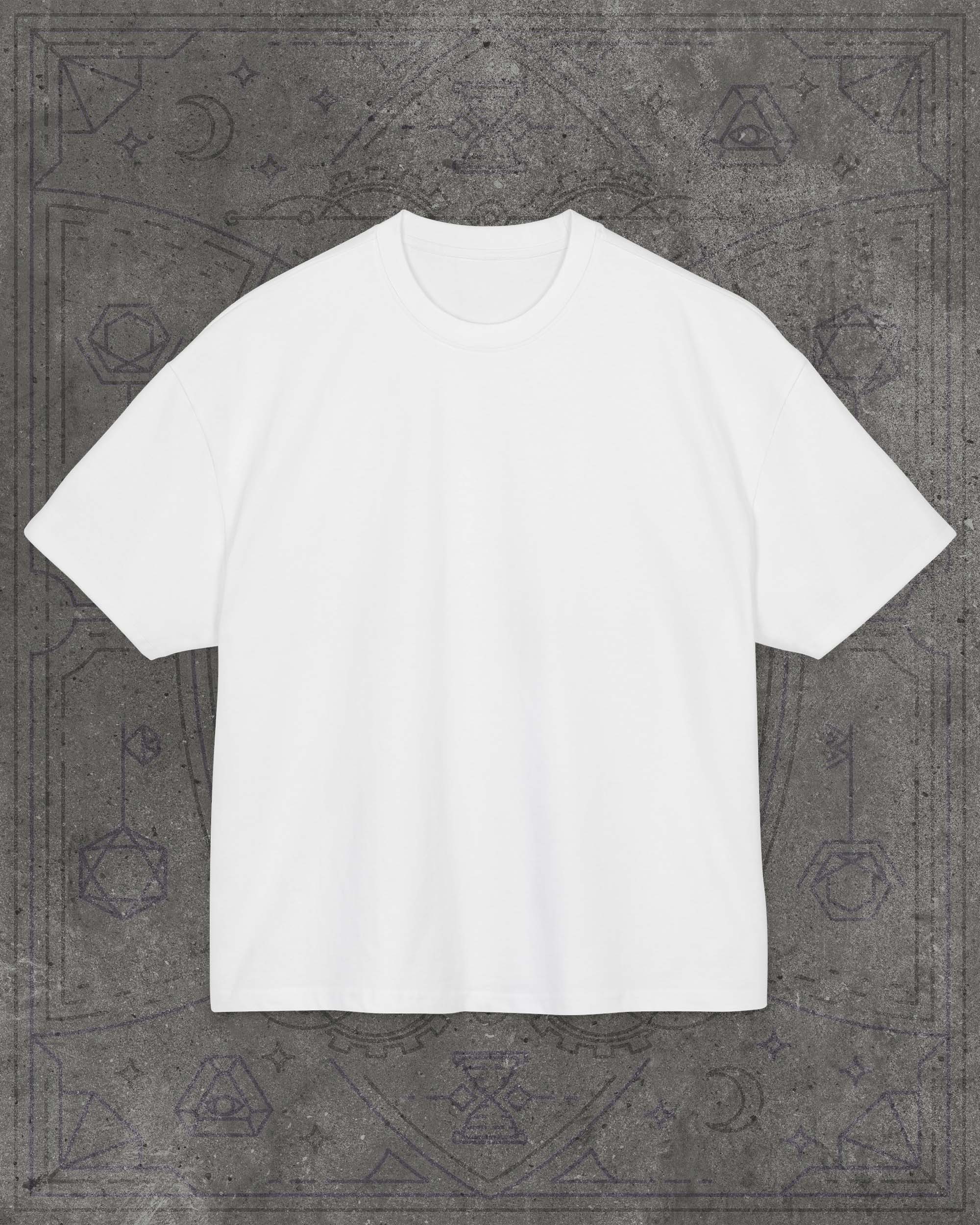 Basic Boxy Oversize Düz Unisex Tişört – Premium Kalite - Yüksek Gramaj %100 Pamuk - Beyaz