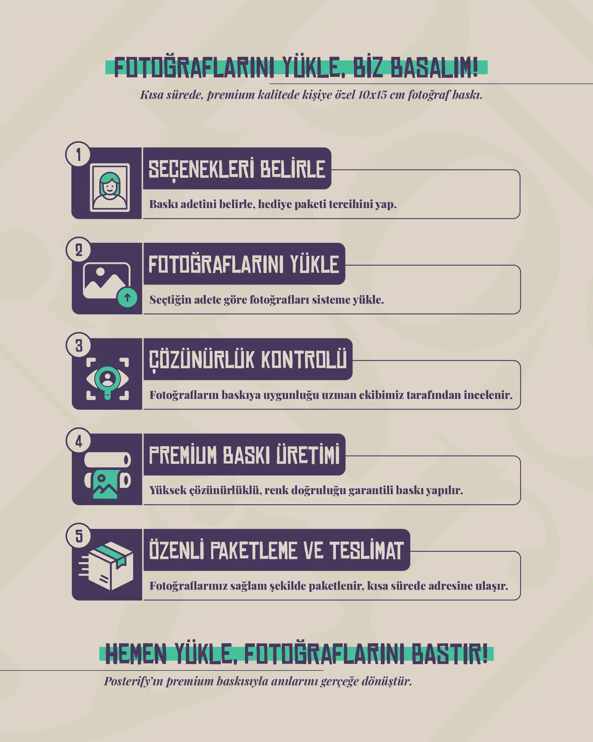 Kişiye Özel Polaroid Fotoğraf Baskı 7x10 cm – Estetik Anılar için Retro Dokunuş
