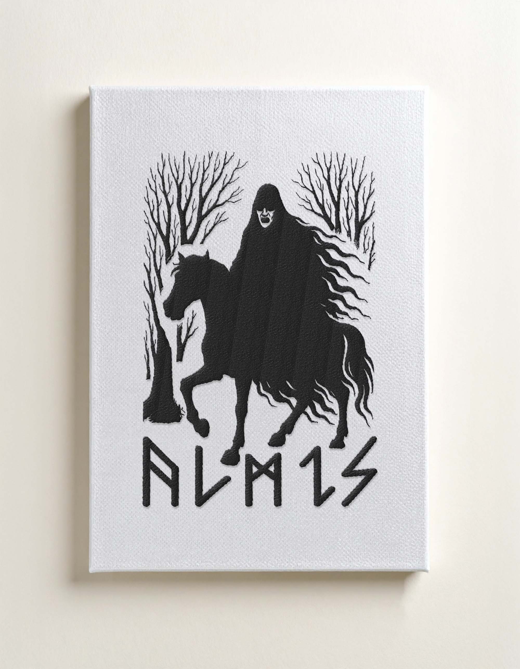 ALMIS - Türk Mitolojisi Serisi Nakışlı Kanvas Tablo 21x30 cm