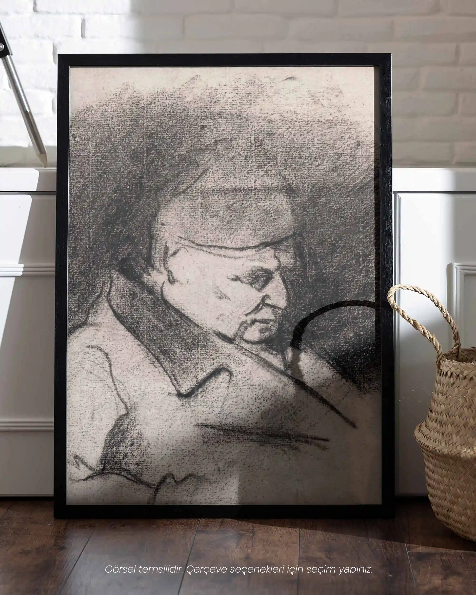 Paul Cezanne - Sanatçının Babasının Portresi (1868–73) Eskiz Sanat Tarihi Poster