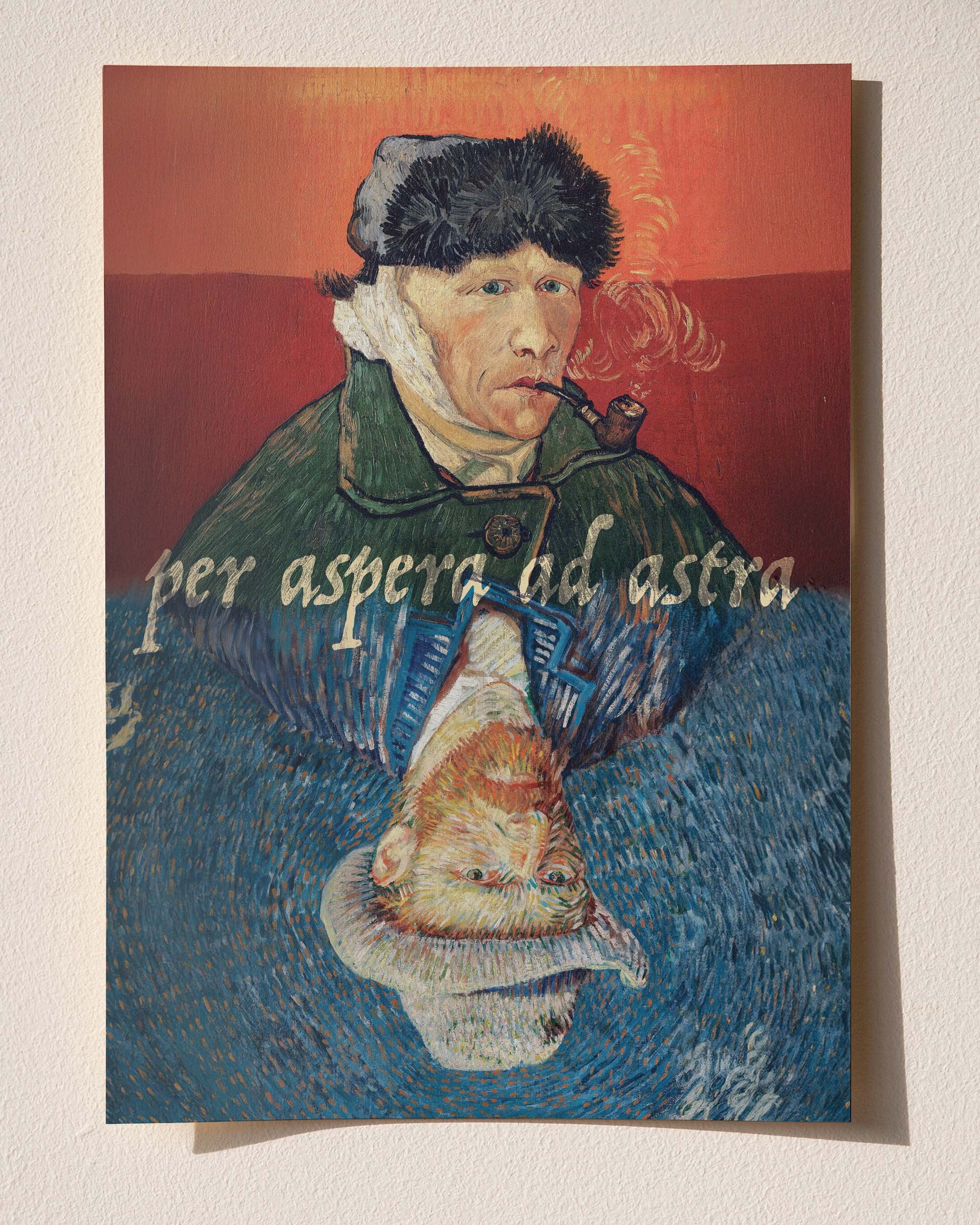 Per Aspera Ad Astra - Vincent Van Gogh Otoportre Çerçeveli-Çerçevesiz Poster