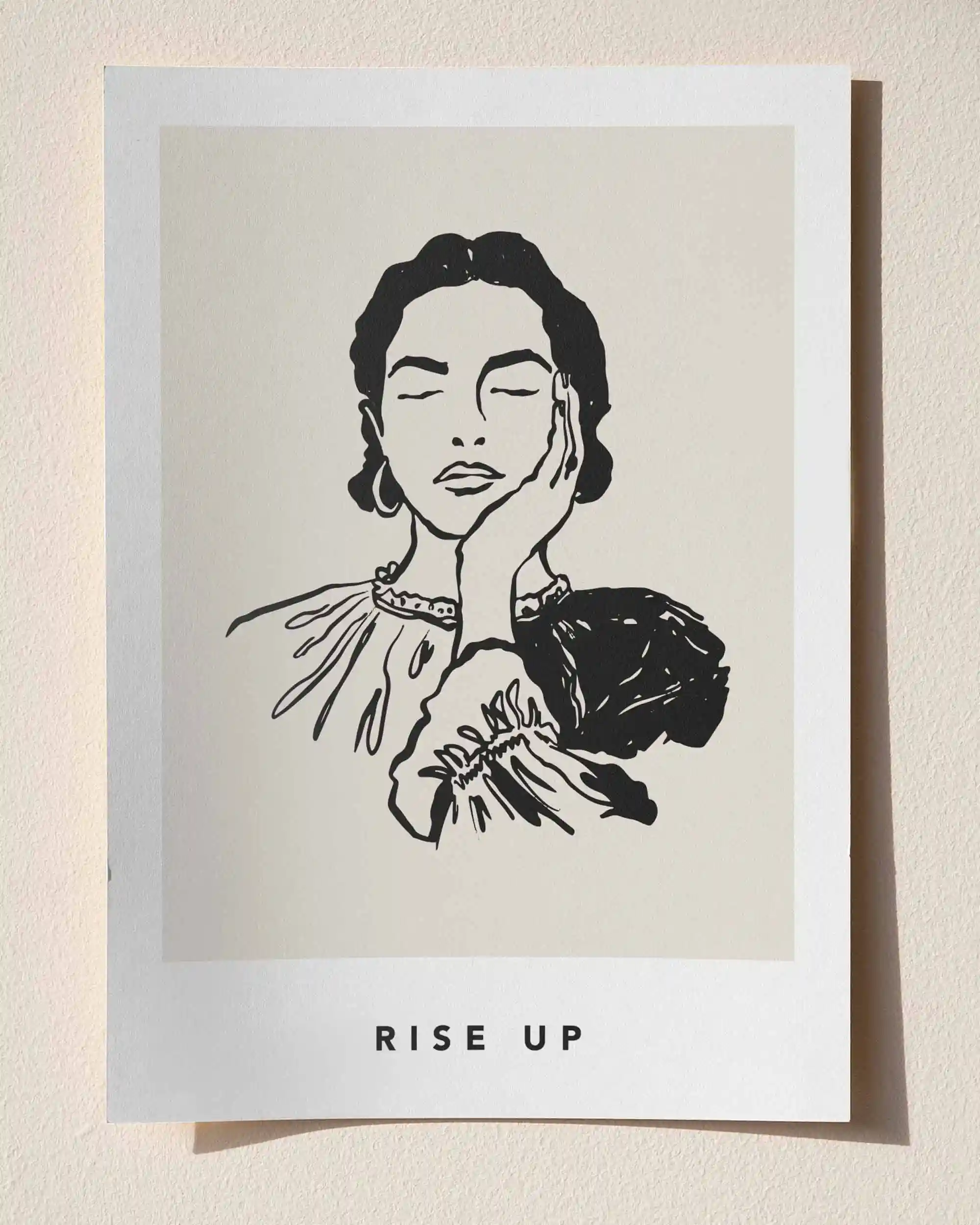 Rise Up – Minimal Çizim & Modern Sanat Poster