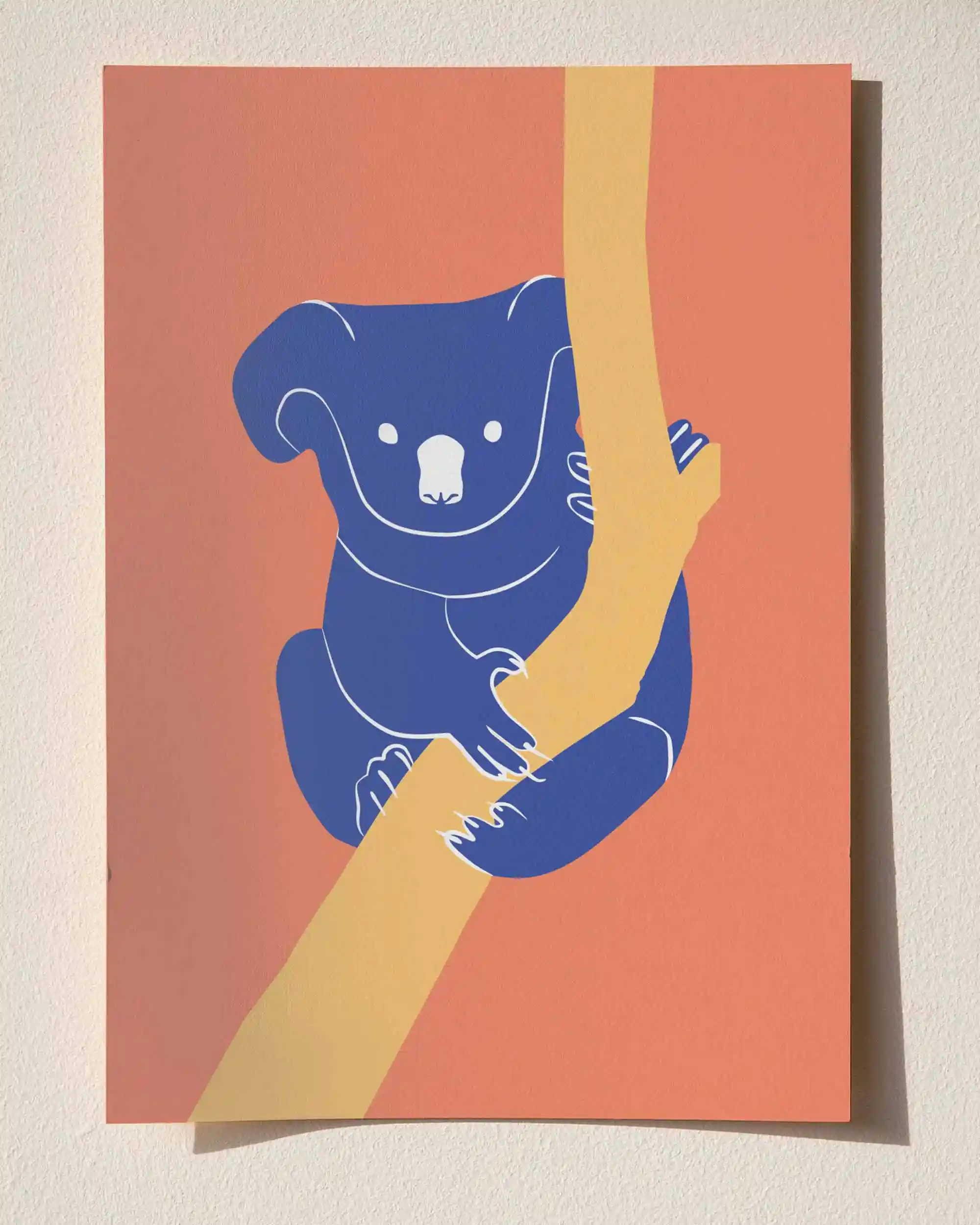 Koala - Minimal ve Renkli Çocuk Odası Poster