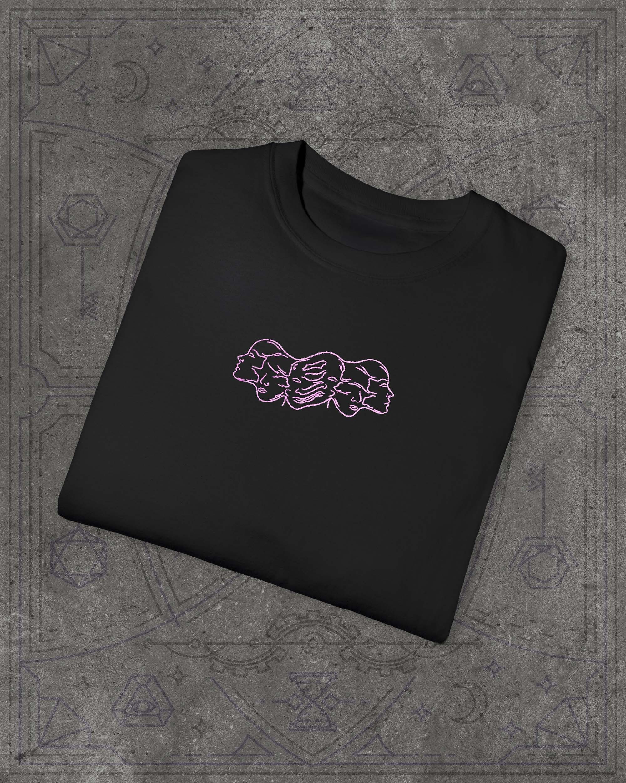 Head Flow – Abstract Emotions Koleksiyonu Unisex Siyah Tişört – %100 Pamuk Regular Fit