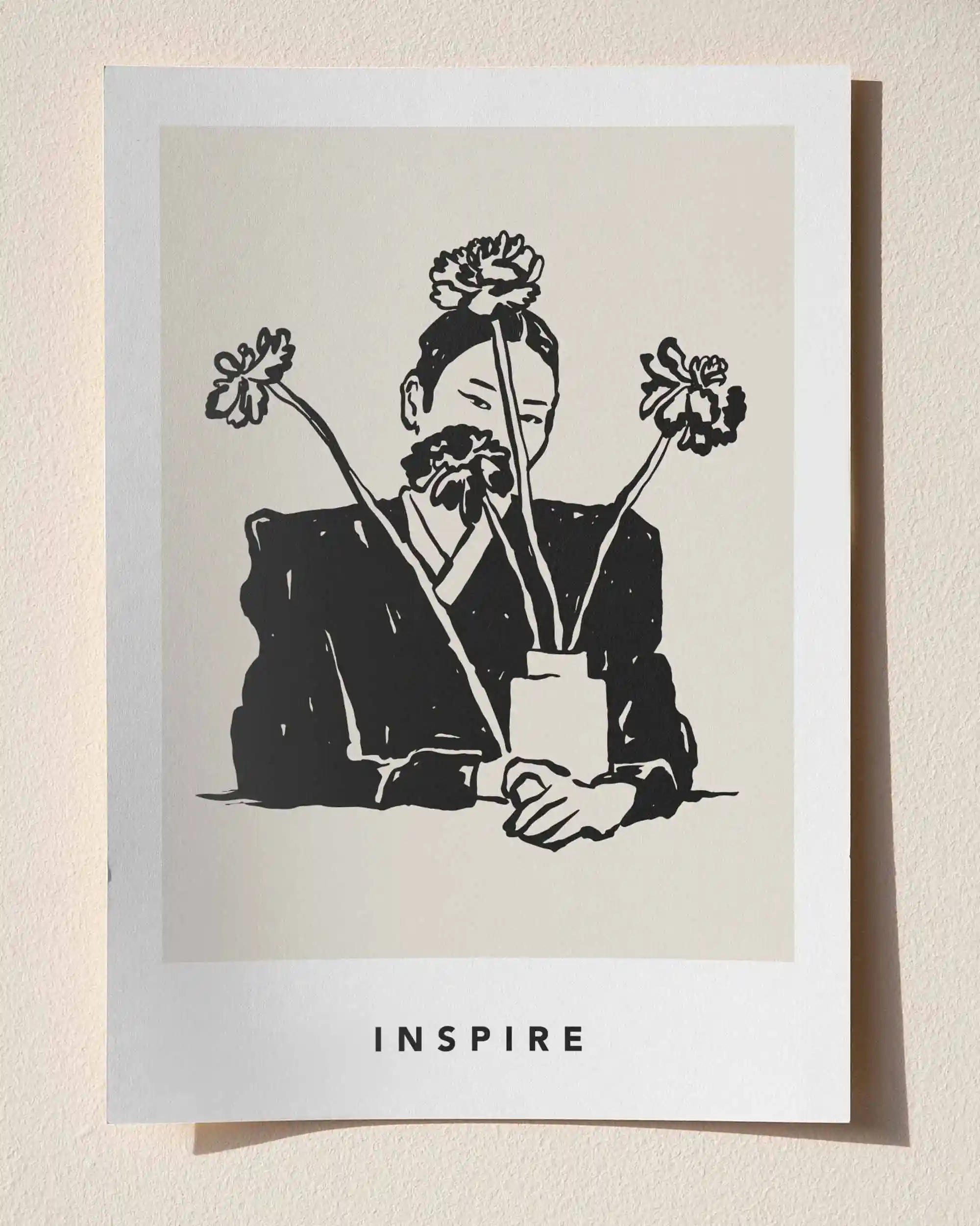 Inspire – Minimal Çizim & Modern Sanat Poster