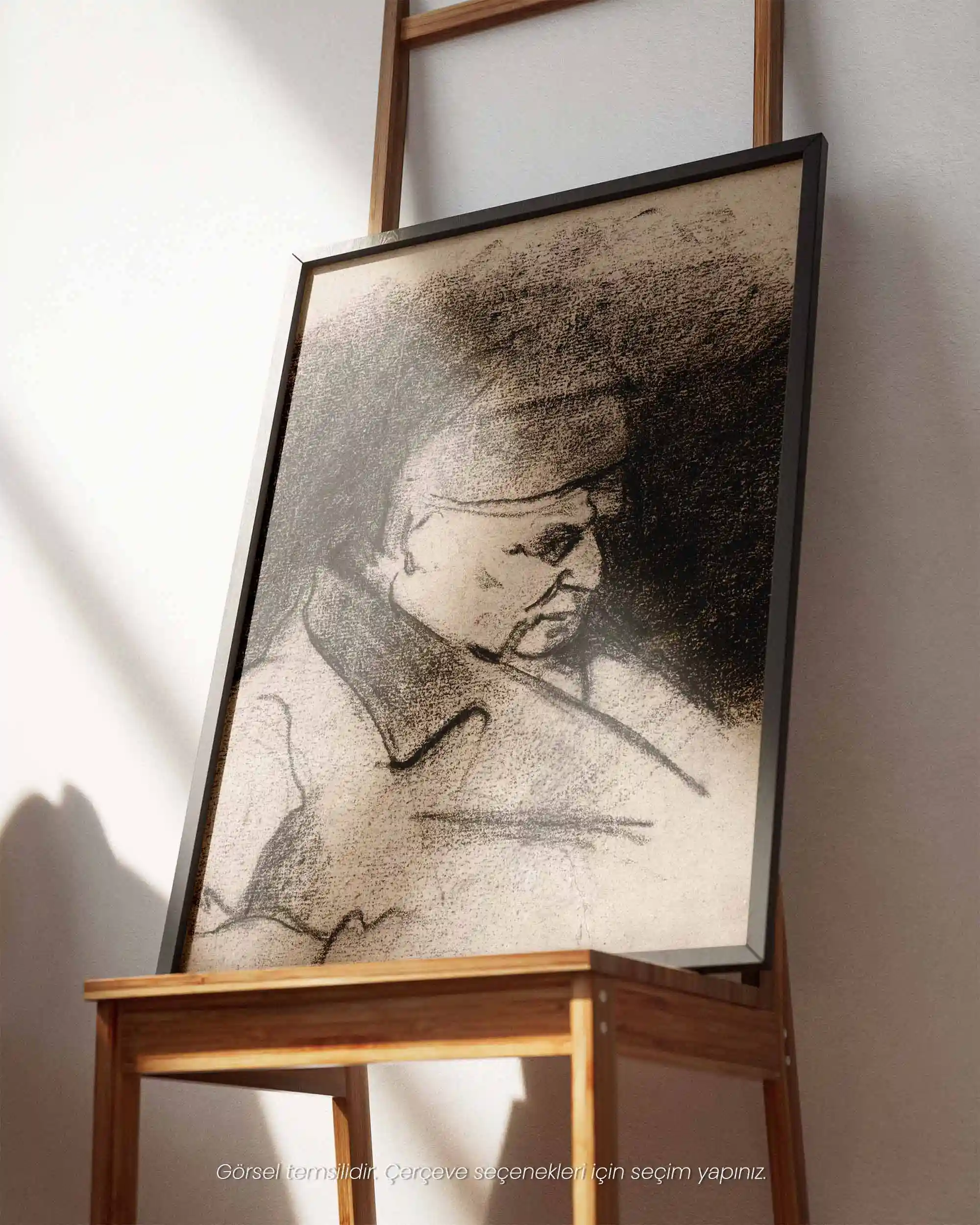 Paul Cezanne - Sanatçının Babasının Portresi (1868–73) Eskiz Sanat Tarihi Poster