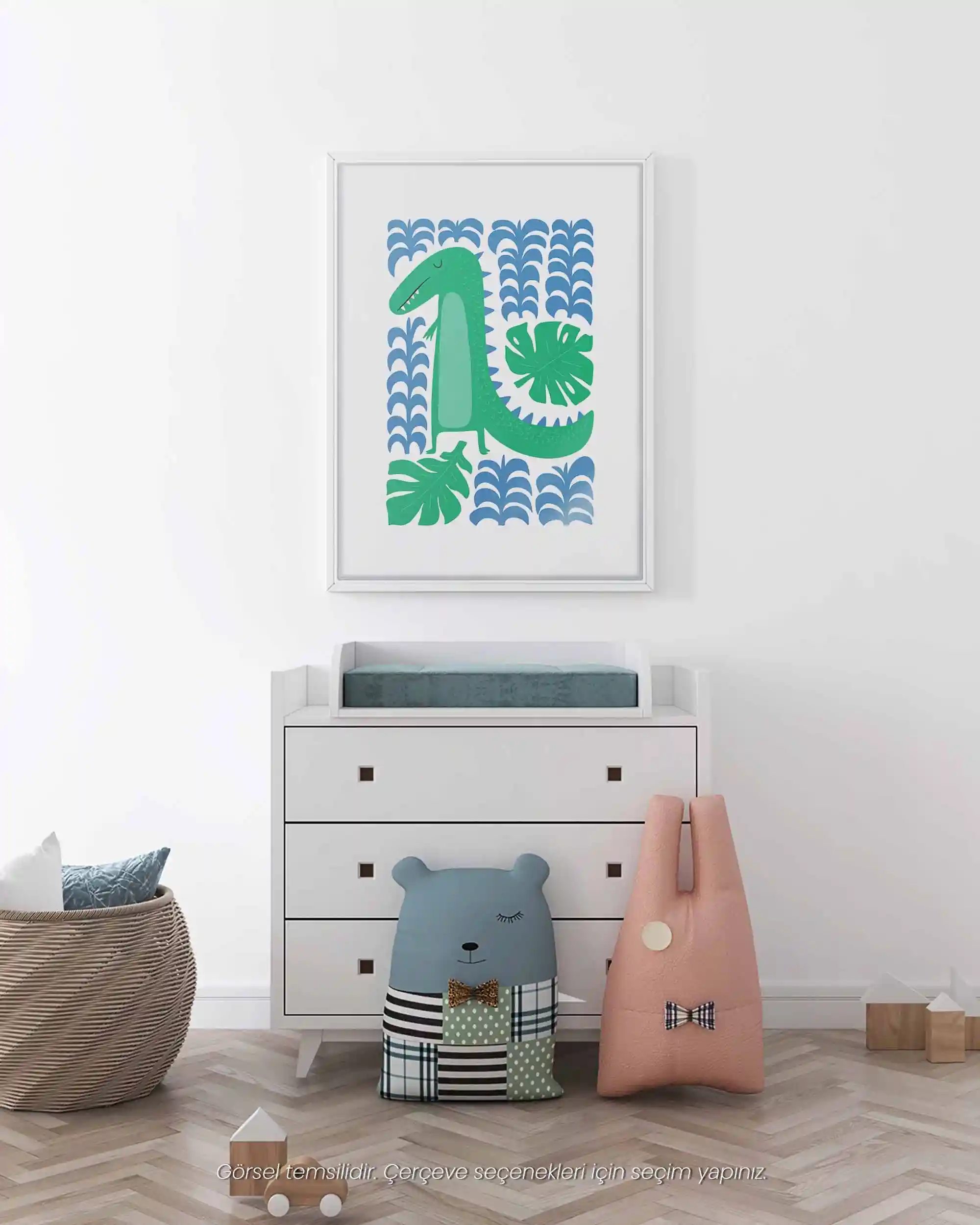 Timsah - Renkli ve Sevimli Çocuk Odası Poster
