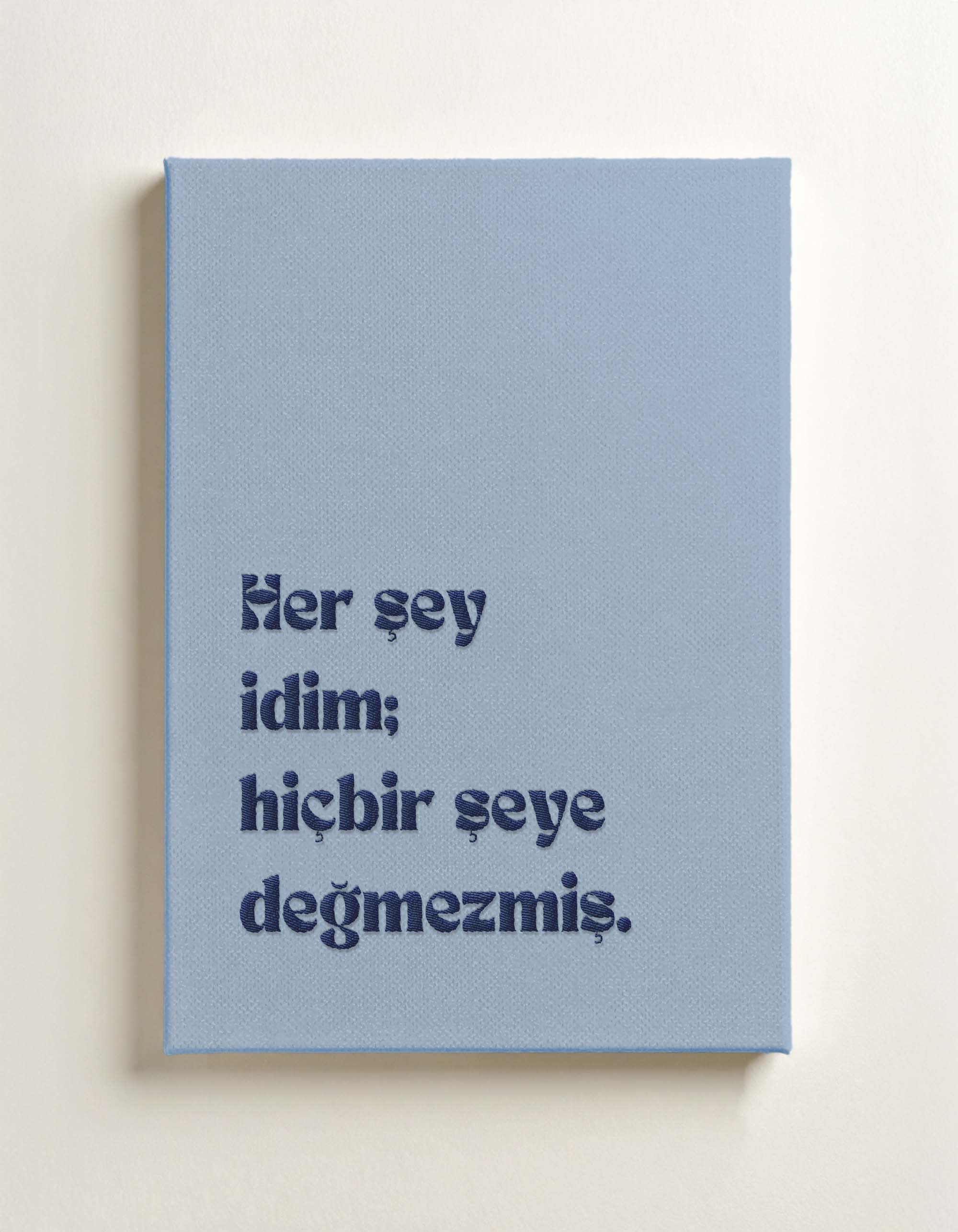 Her Şey İdim, Değmezmiş Seti - 3’lü Nakışlı Kanvas Tablo 21x30 cm