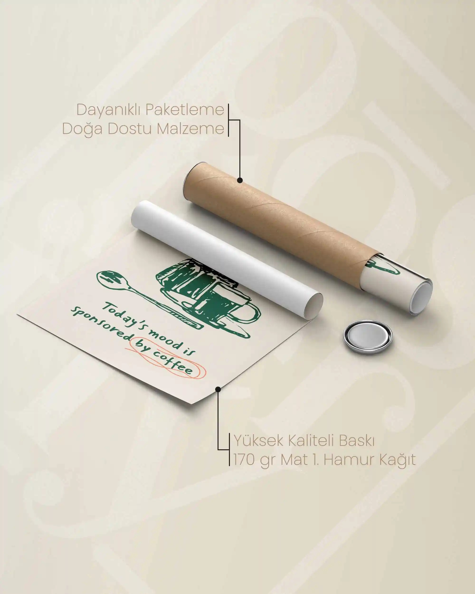 Today’s Mood Coffee - Mutfak İçin Minimal Moka Pot Poster