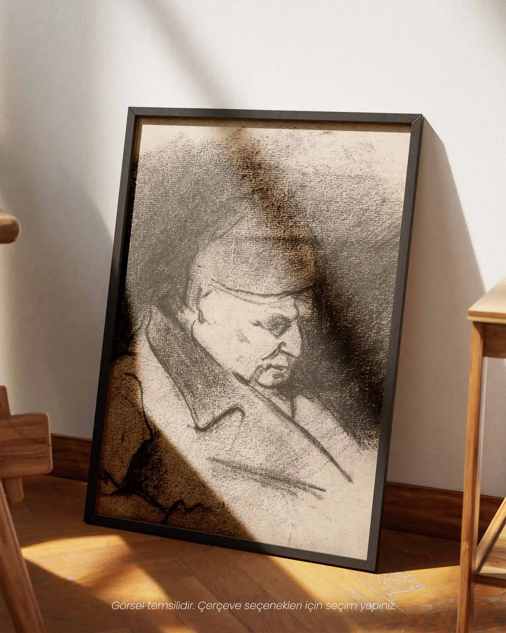 Paul Cezanne - Sanatçının Babasının Portresi (1868–73) Eskiz Sanat Tarihi Poster