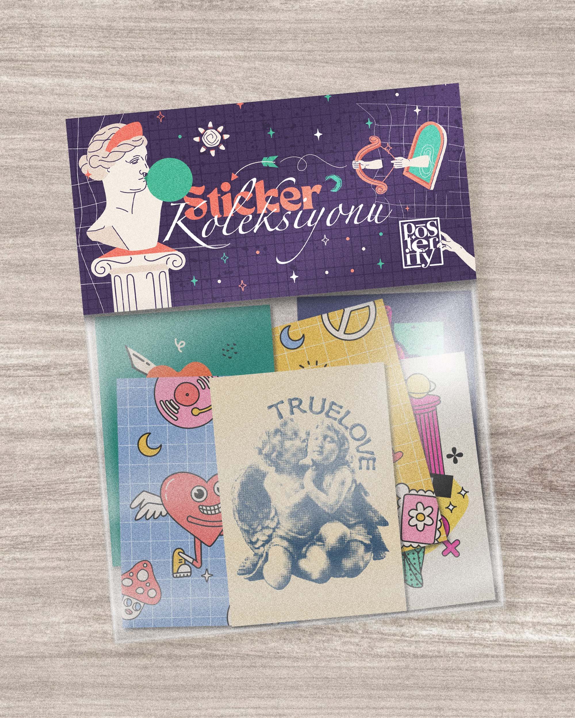 Aşk Temalı Sticker Seti 11'li - Romantik ve Eğlenceli Çıkartmalar - Laptop, Defter, Telefon İçin Dekoratif Stickerlar